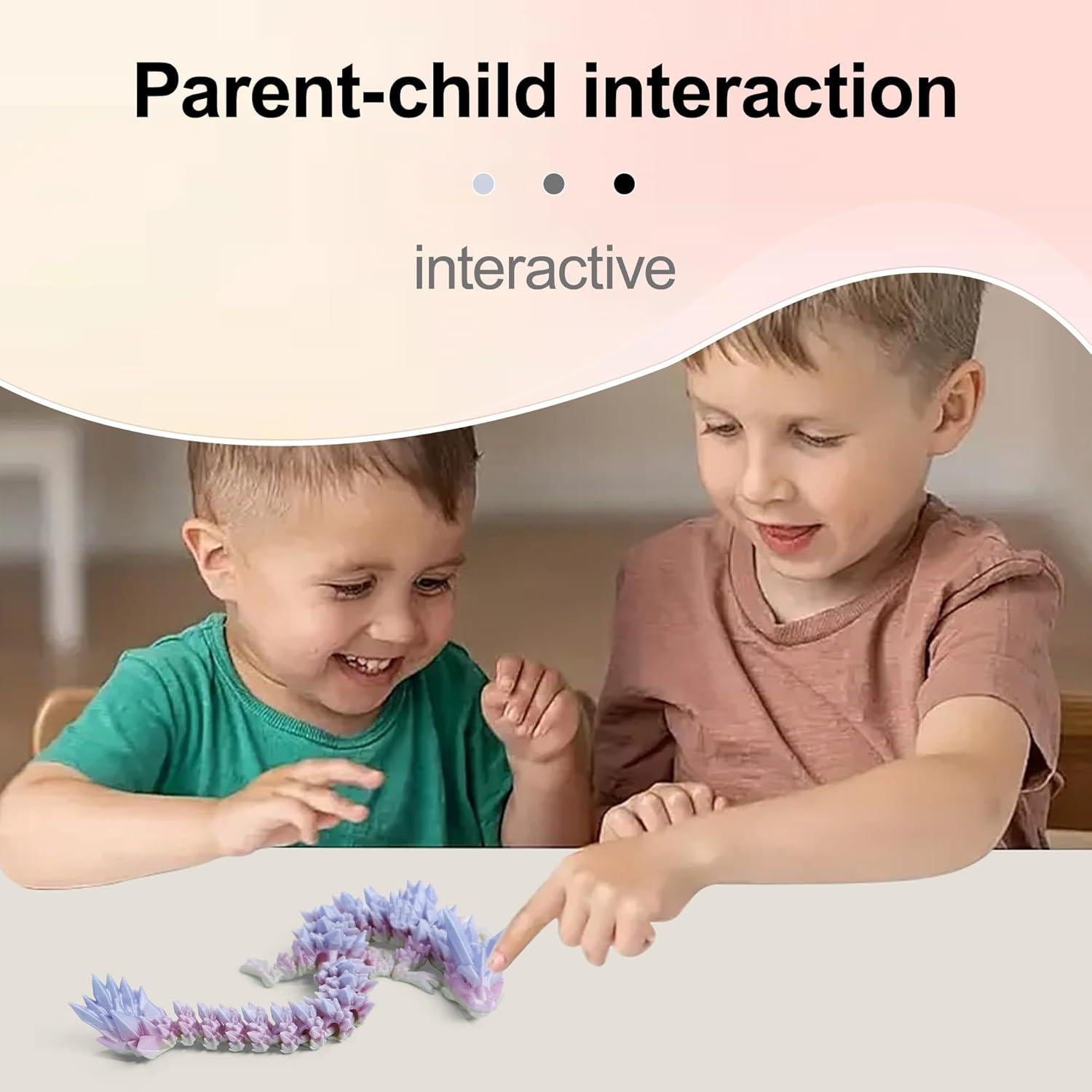 Huevo de Dragón 3D Flavery Mini Arcoíris 30 cm Antiestrés