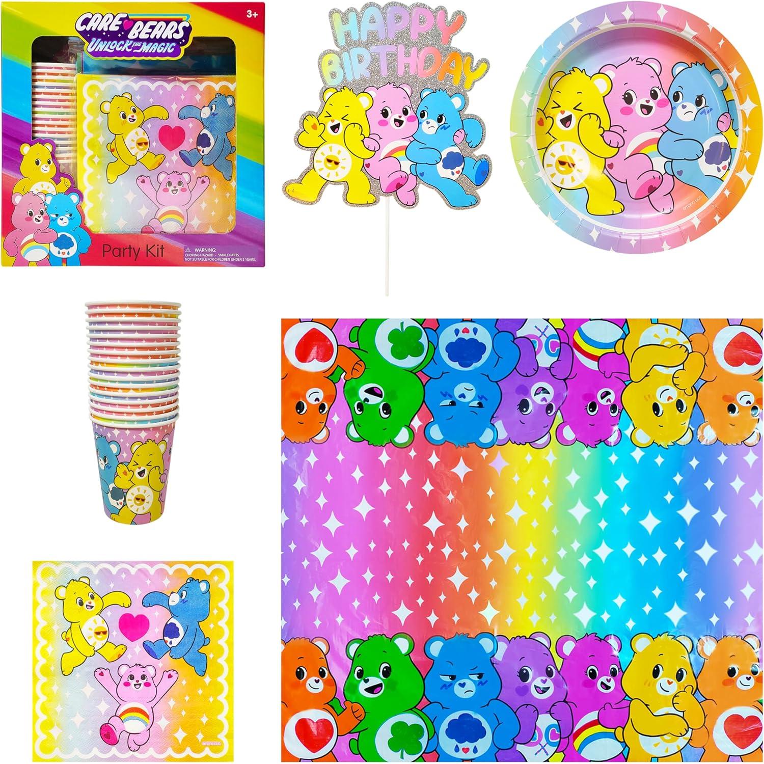Kit de Decoración de Cumpleaños Care Bears 58 Piezas H.E.R.