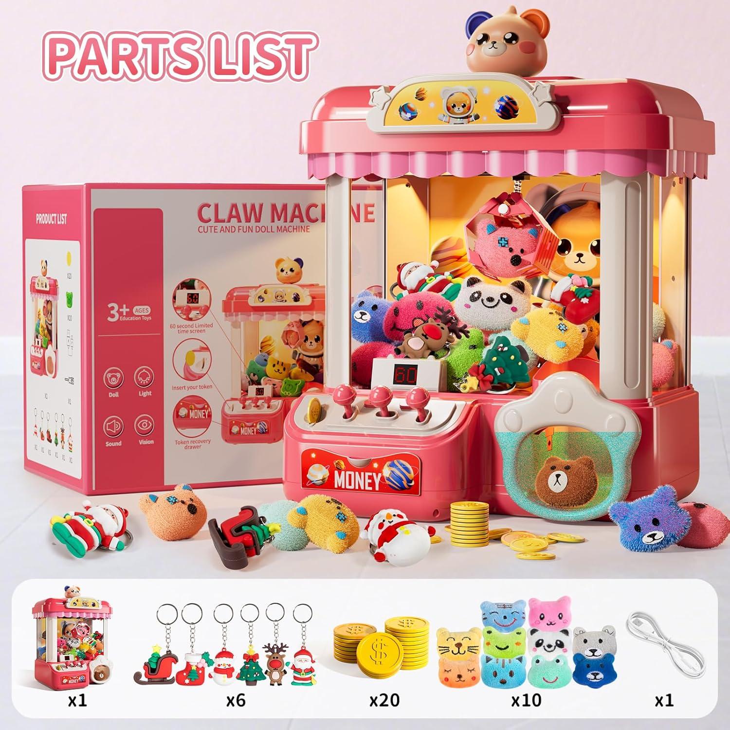 Máquina de Garras para Niños BLmukce con 36 Juguetes y Música