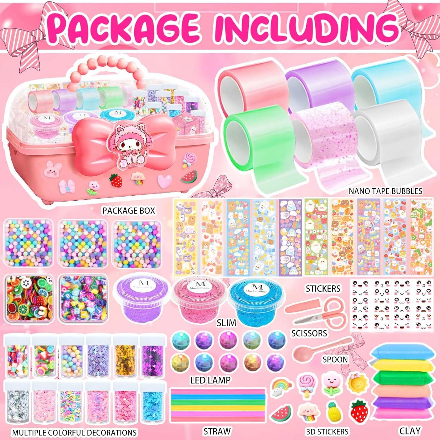 Kit de Burbuja de Cinta Nano Rosa Jimcii para Niños