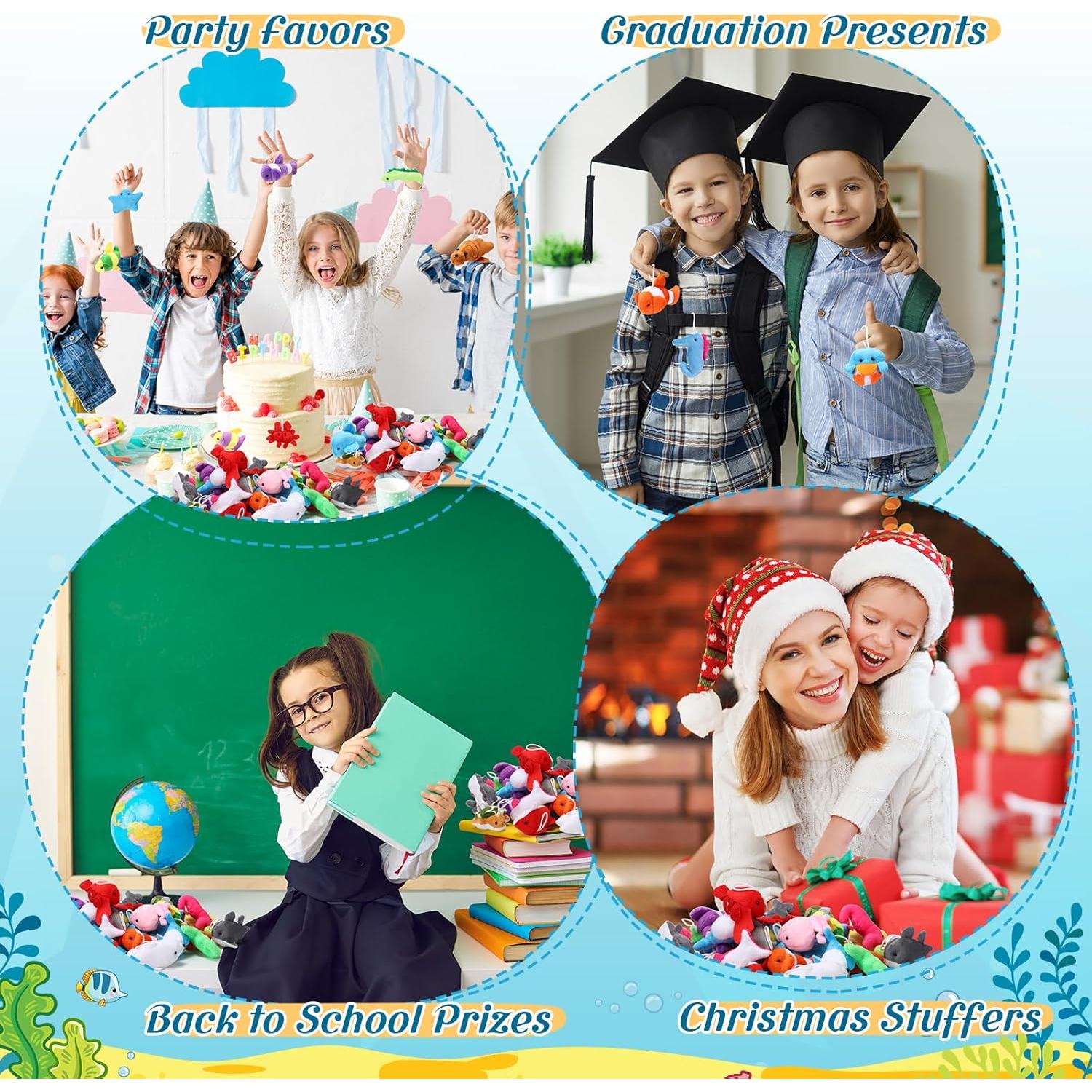 500 Mini Animales de Peluche Hungdao 7 cm para Fiesta y Regalos