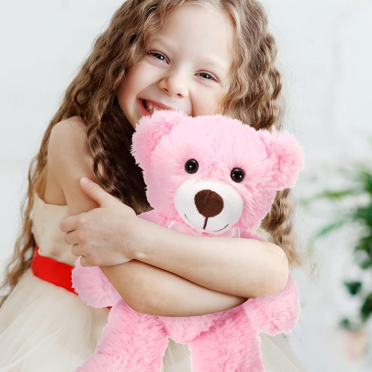 Ositos de Peluche Aoriher 6 Piezas Rosa 35 cm Suaves