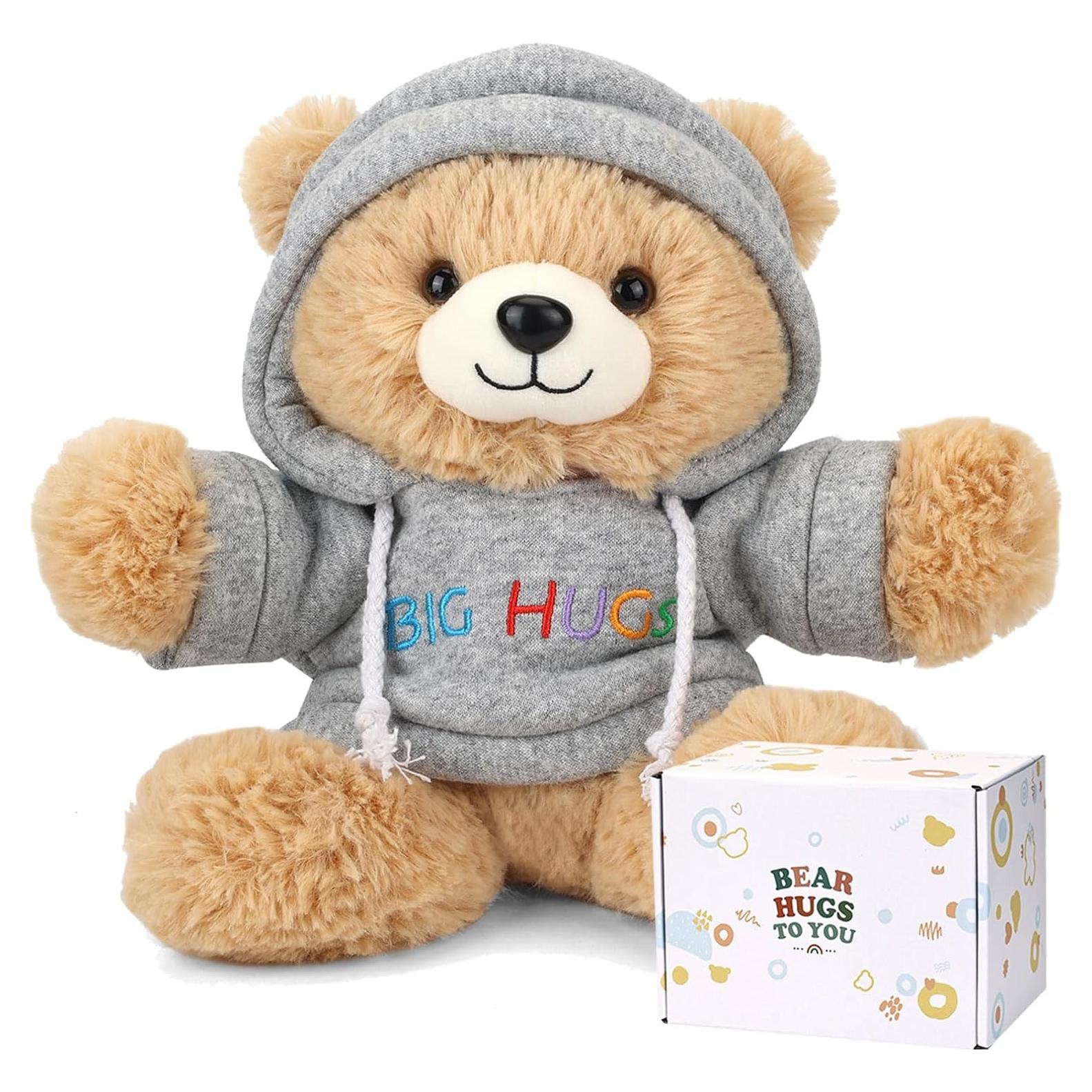 Osito de Peluche Big Hugs con Sudadera y Caja de Regalo