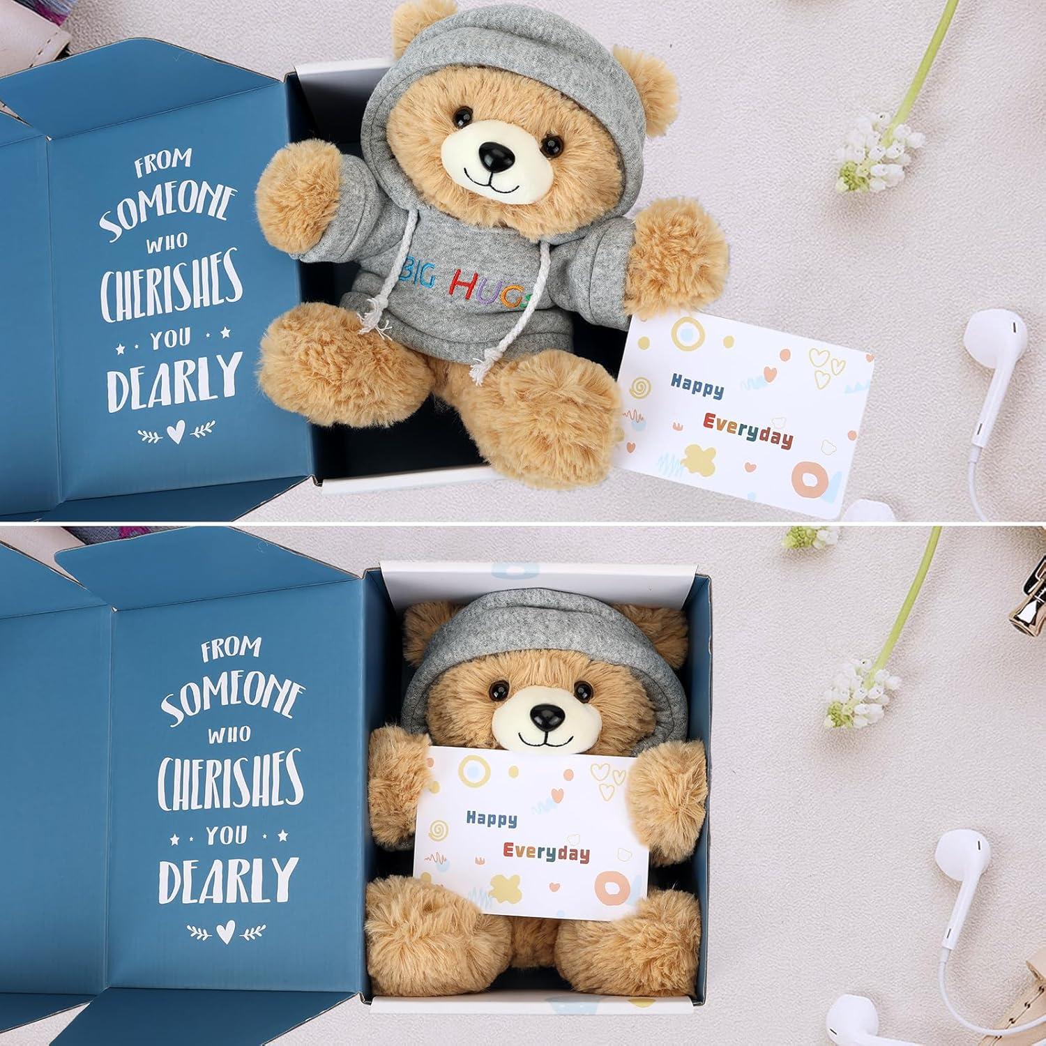 Osito de Peluche Big Hugs con Sudadera y Caja de Regalo