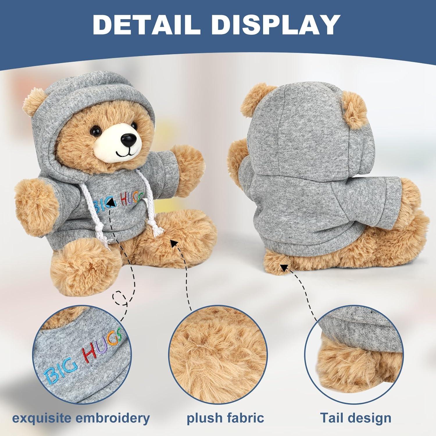 Osito de Peluche Big Hugs con Sudadera y Caja de Regalo