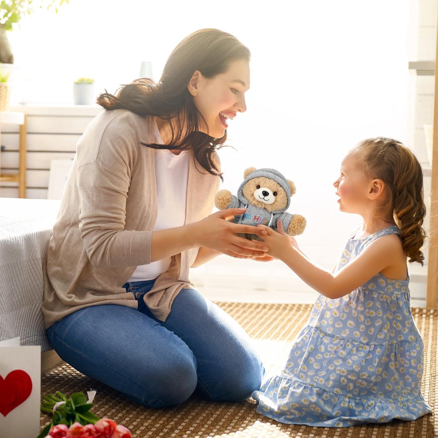 Osito de Peluche Big Hugs con Sudadera y Caja de Regalo