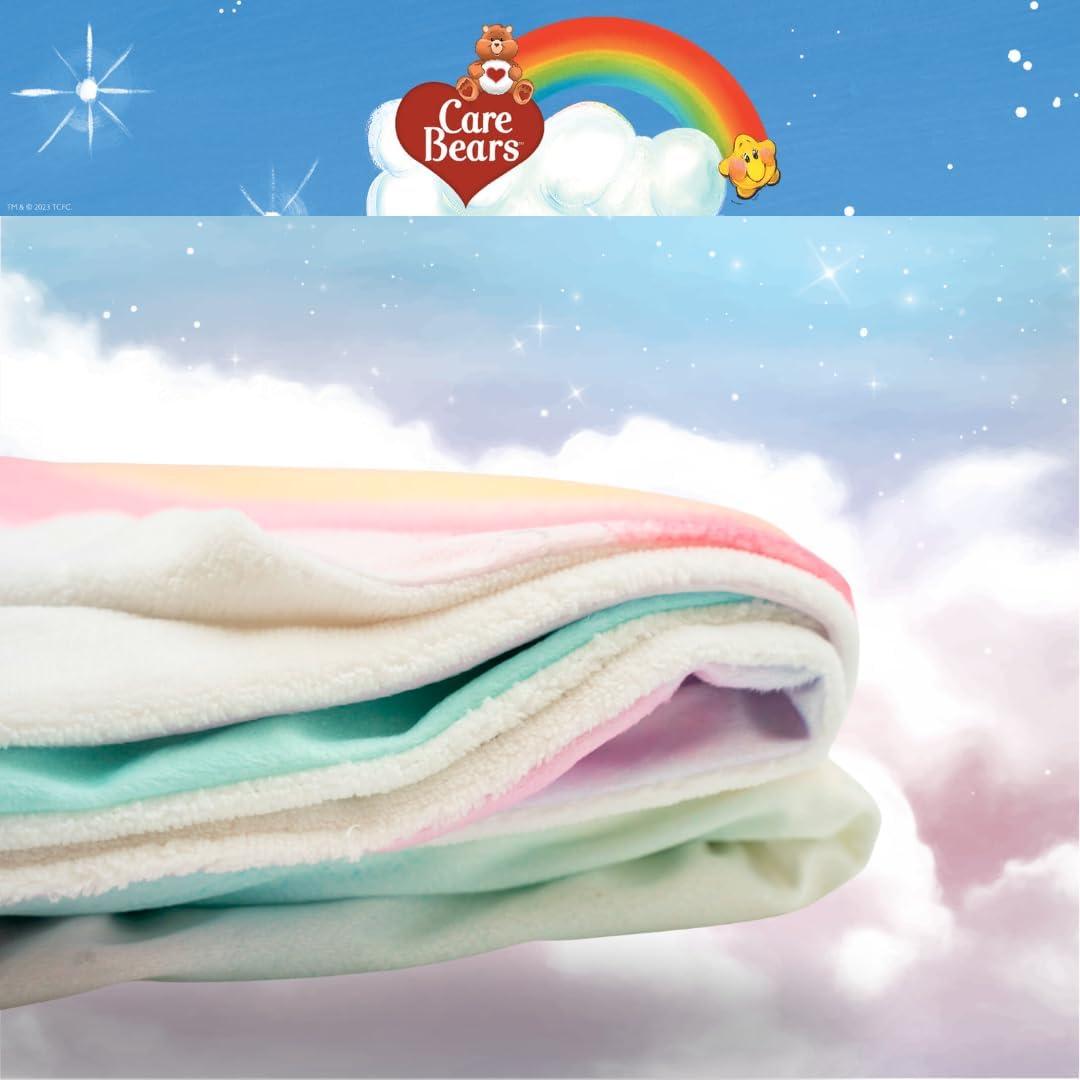 Manta de Peluche Care Bears Franco 116.8x152.4 cm Suave