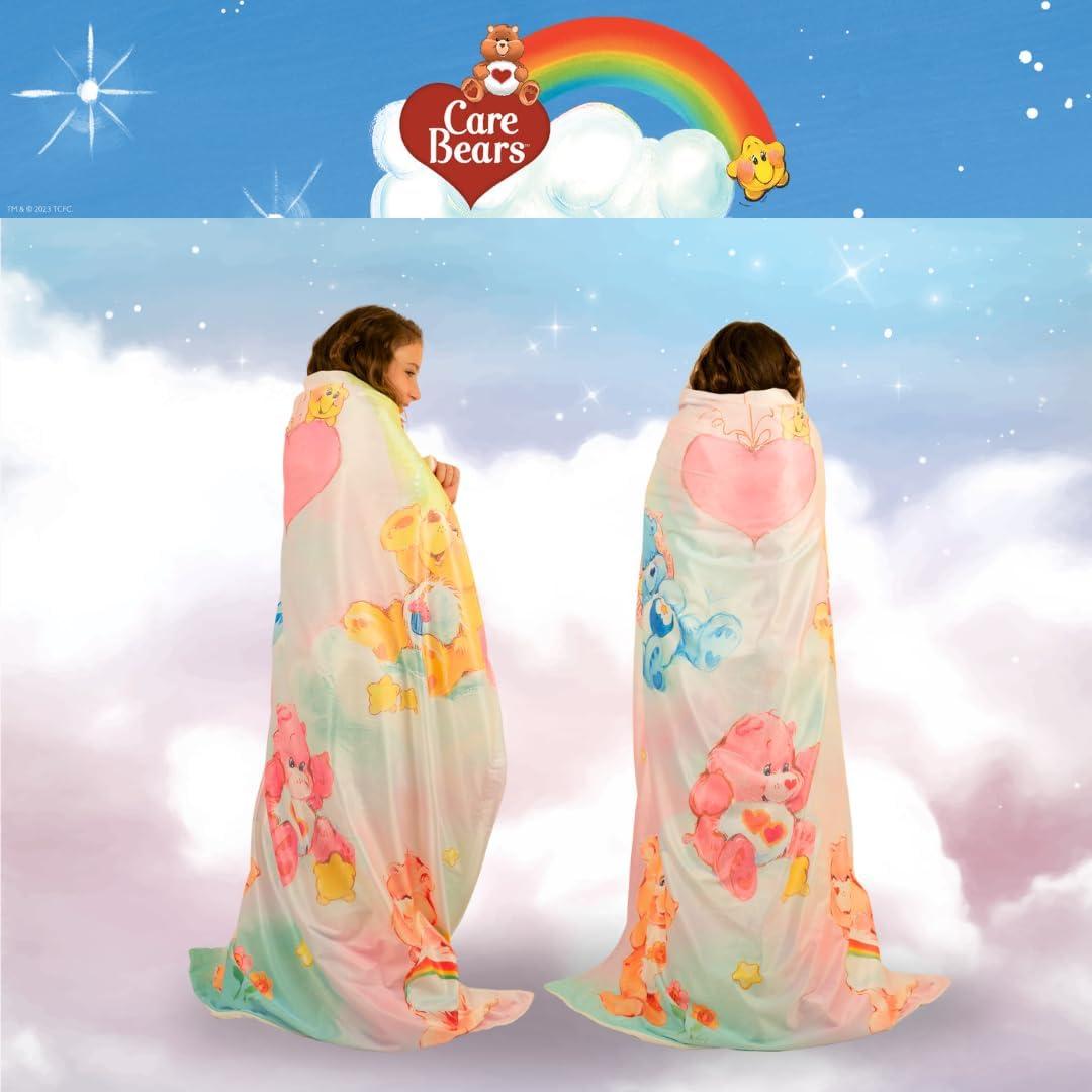 Manta de Peluche Care Bears Franco 116.8x152.4 cm Suave