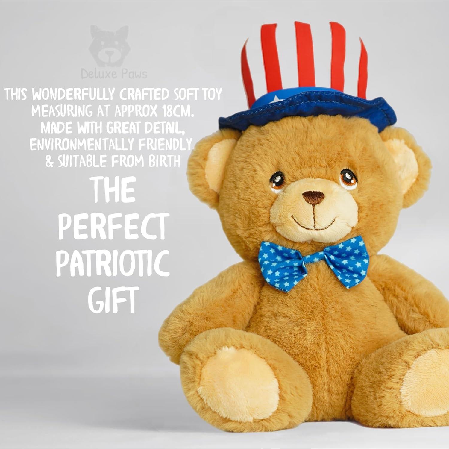 Peluche Eco Plush Tío Sam Deluxe Paws 18 cm 100% Reciclado