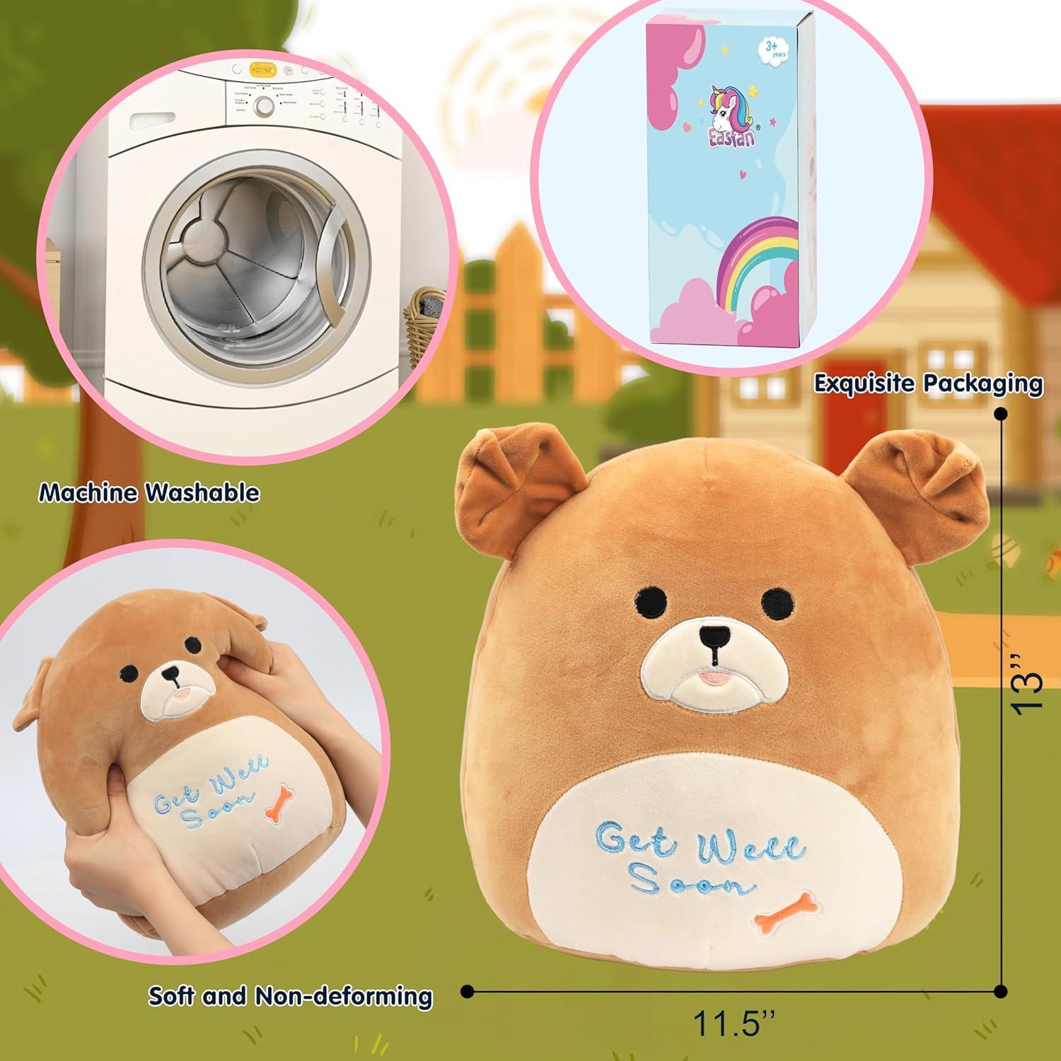 Almohada de Peluche Perro Shar Pei Easfan 35.6 cm Marrón