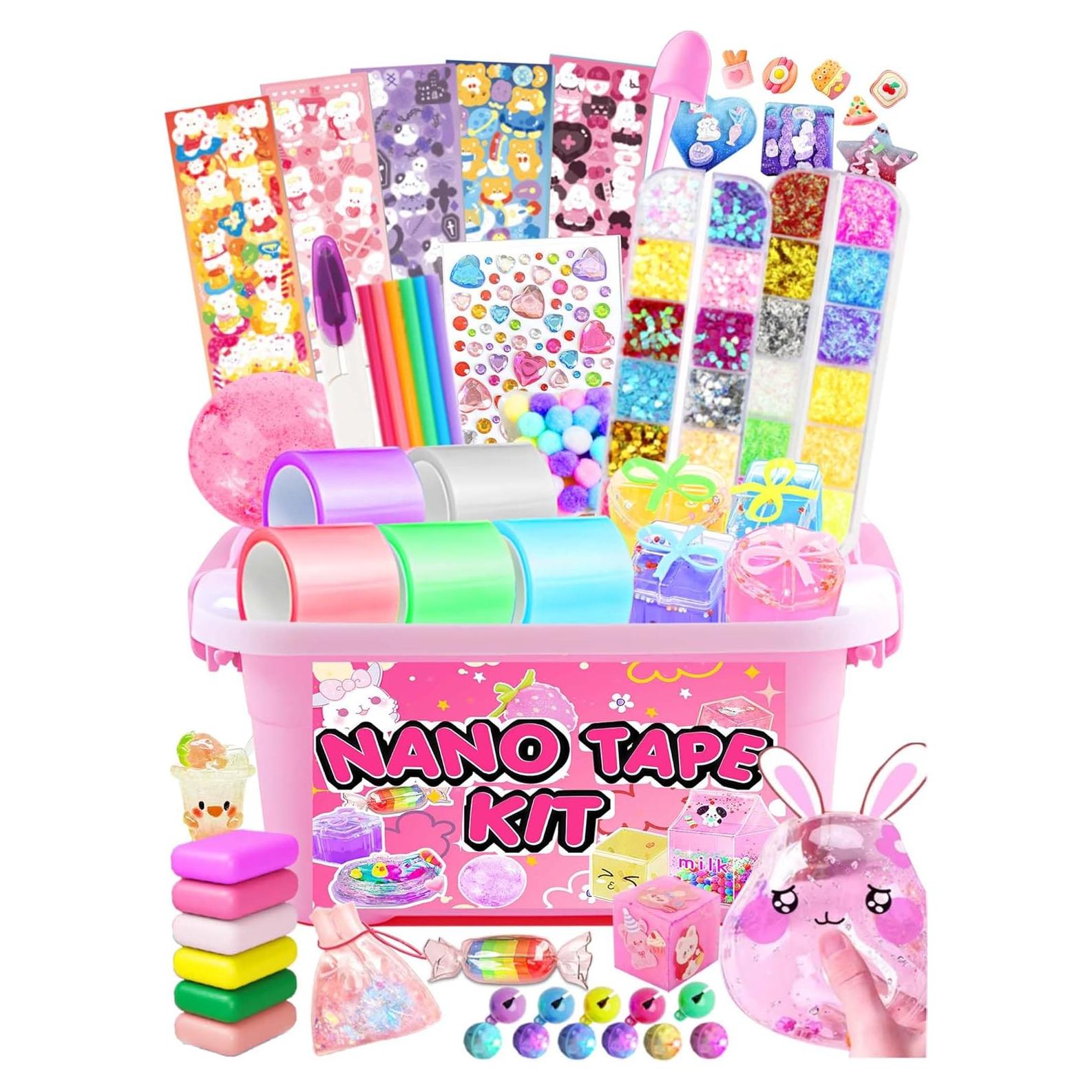 Kit de Burbuja de Cinta Nano ZiZa para Niños - DIY Rosa