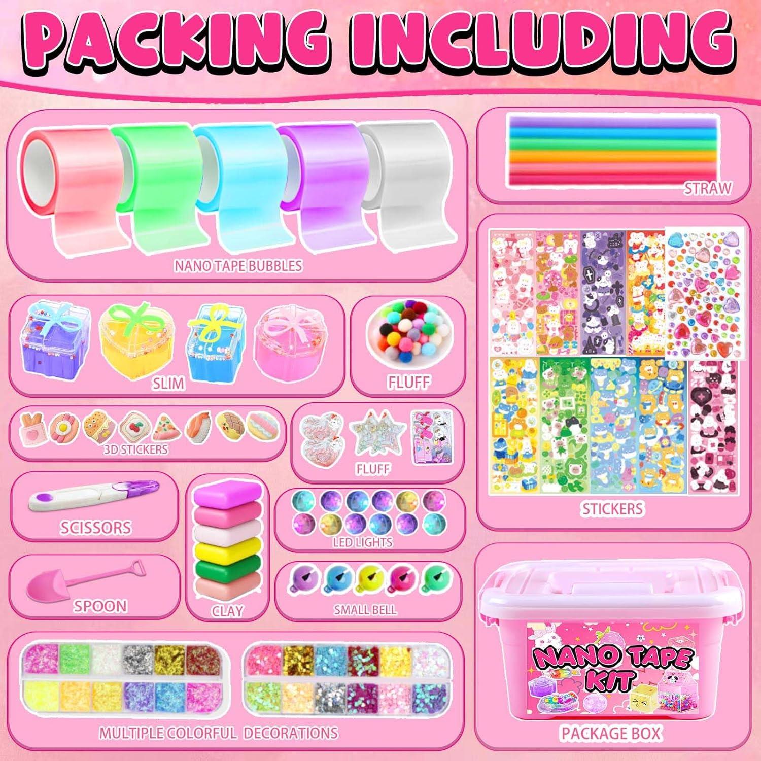 Kit de Burbuja de Cinta Nano ZiZa para Niños - DIY Rosa