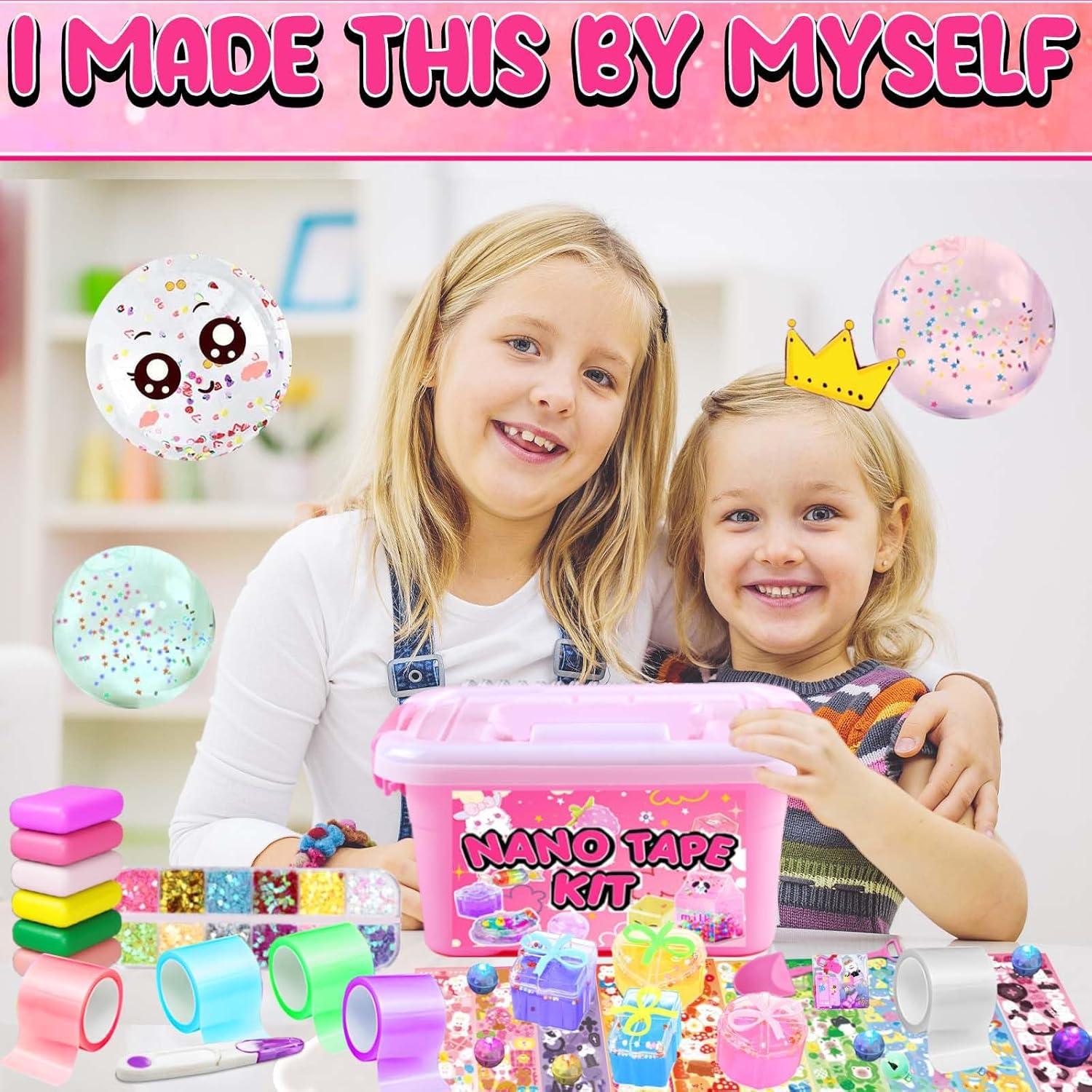 Kit de Burbuja de Cinta Nano ZiZa para Niños - DIY Rosa