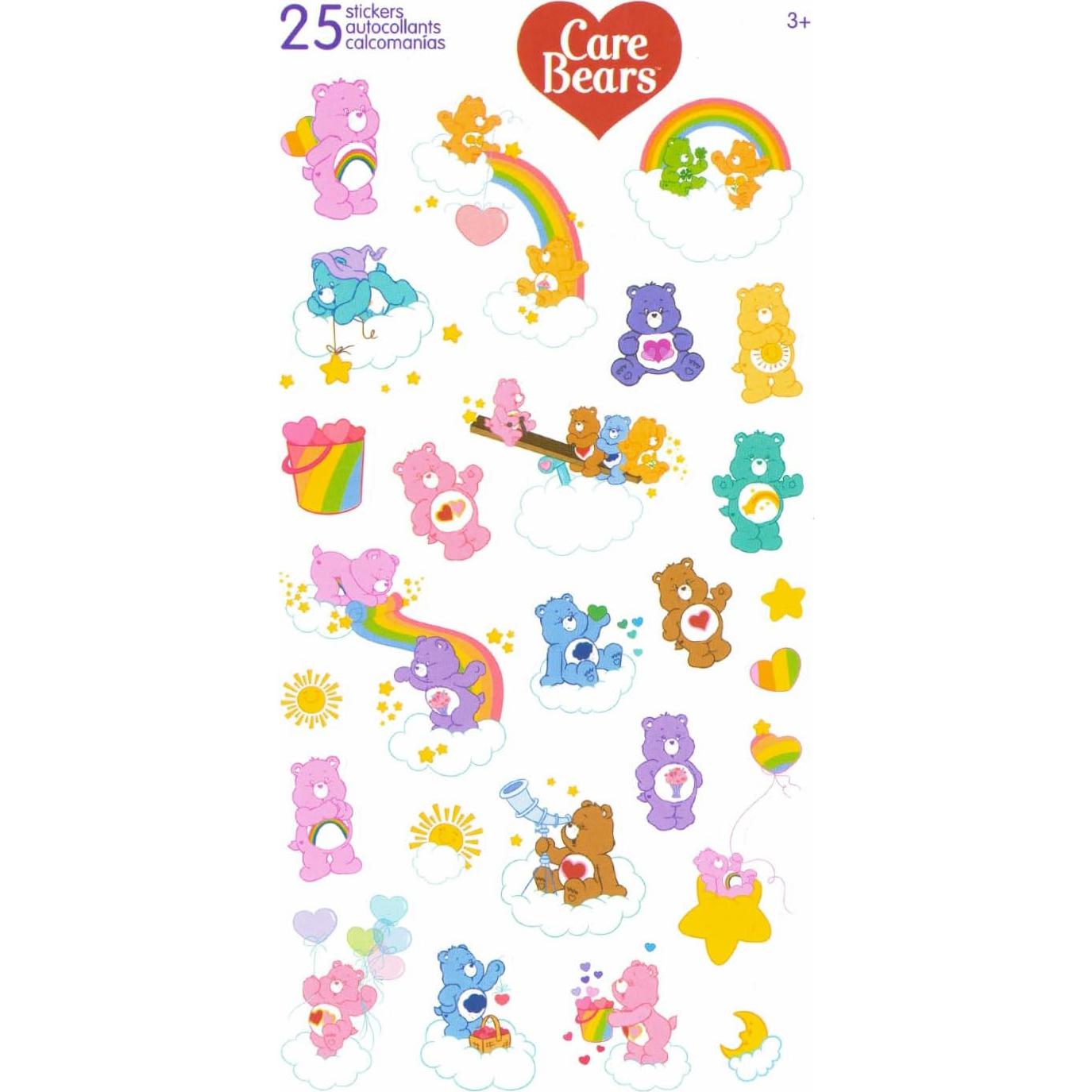 Conjunto de Calcetines Care Bears para Mujeres - 4 Pares + Stickers
