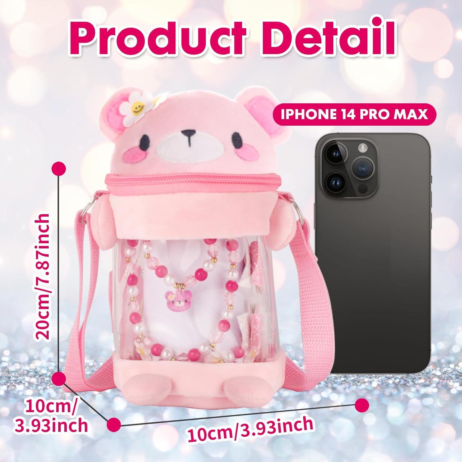 Set de Joyería de Oso Rosa PinkSheep para Niñas 11 Piezas