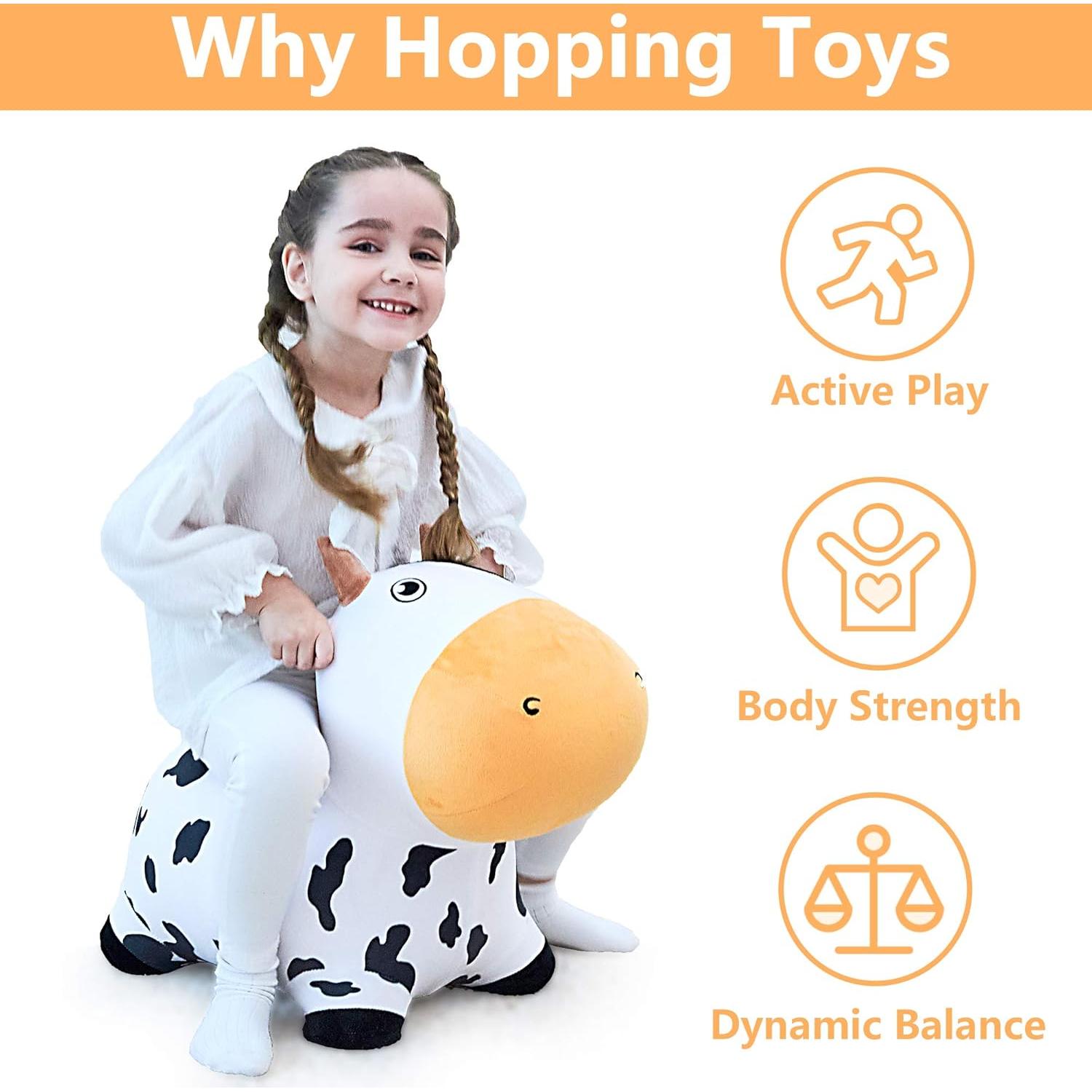 Juguete Inflable Vaca Lechera iPlay, iLearn 36x28x48cm