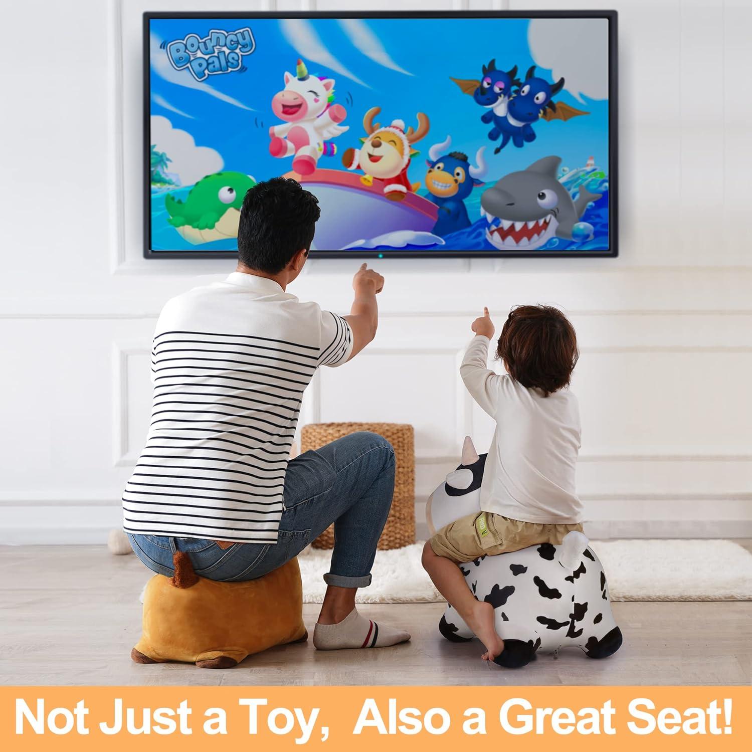 Juguete Inflable Vaca Lechera iPlay, iLearn 36x28x48cm