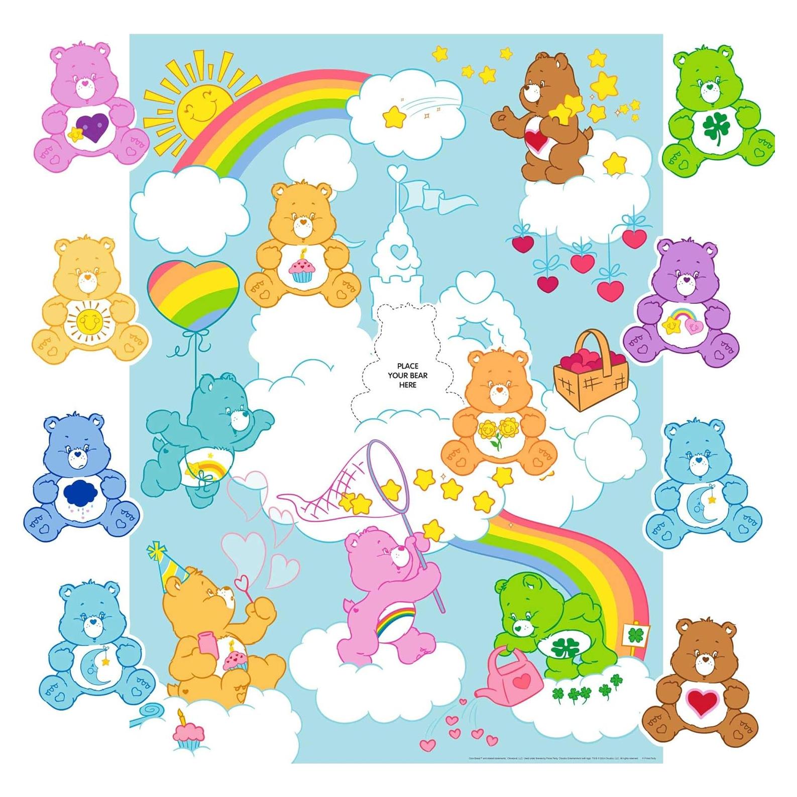 Juego de Fiesta Care Bears - Pin the Bear in the Clouds