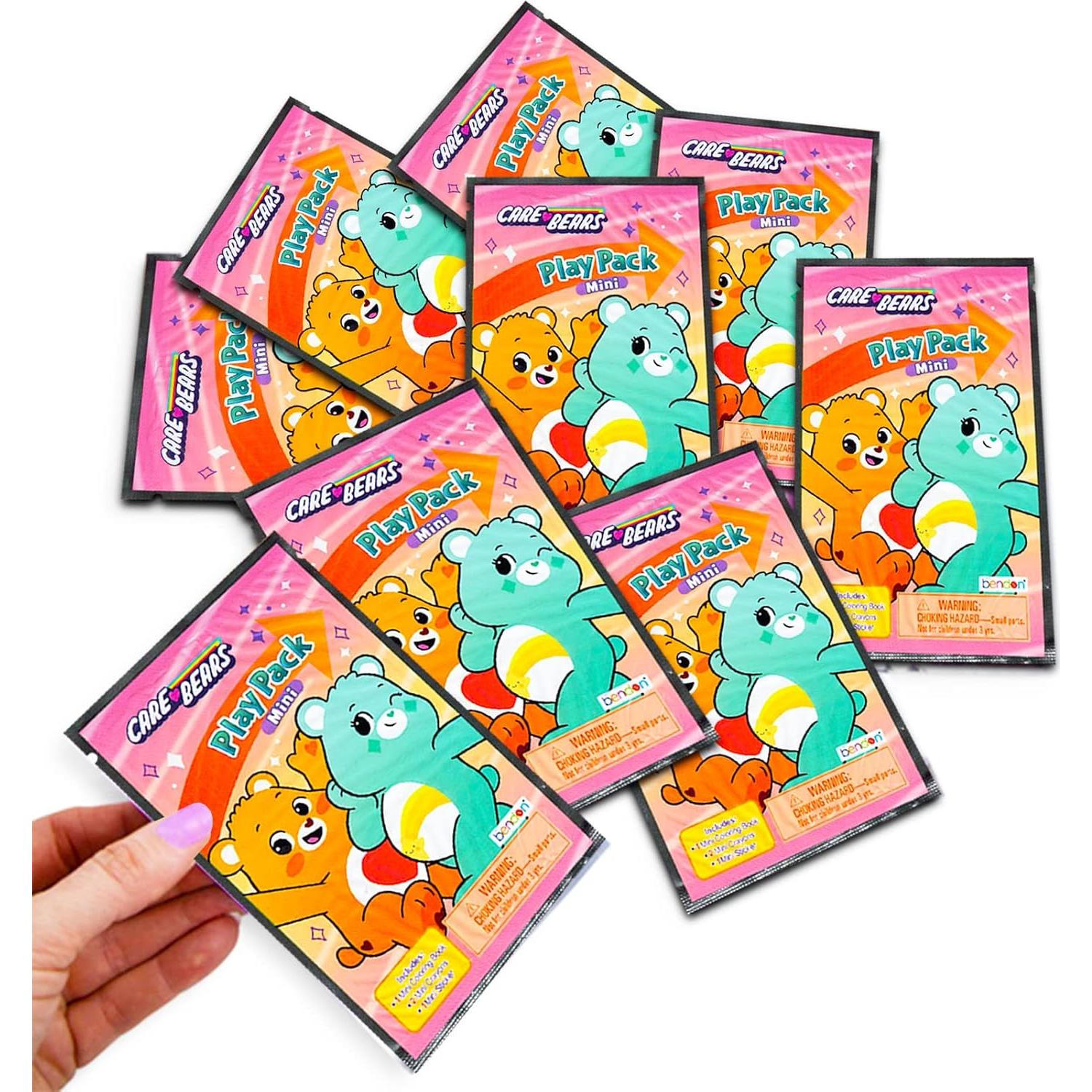 Conjunto de Fiesta Mini Osos de Cuidado - 24 Paquetes con Libros y Stickers