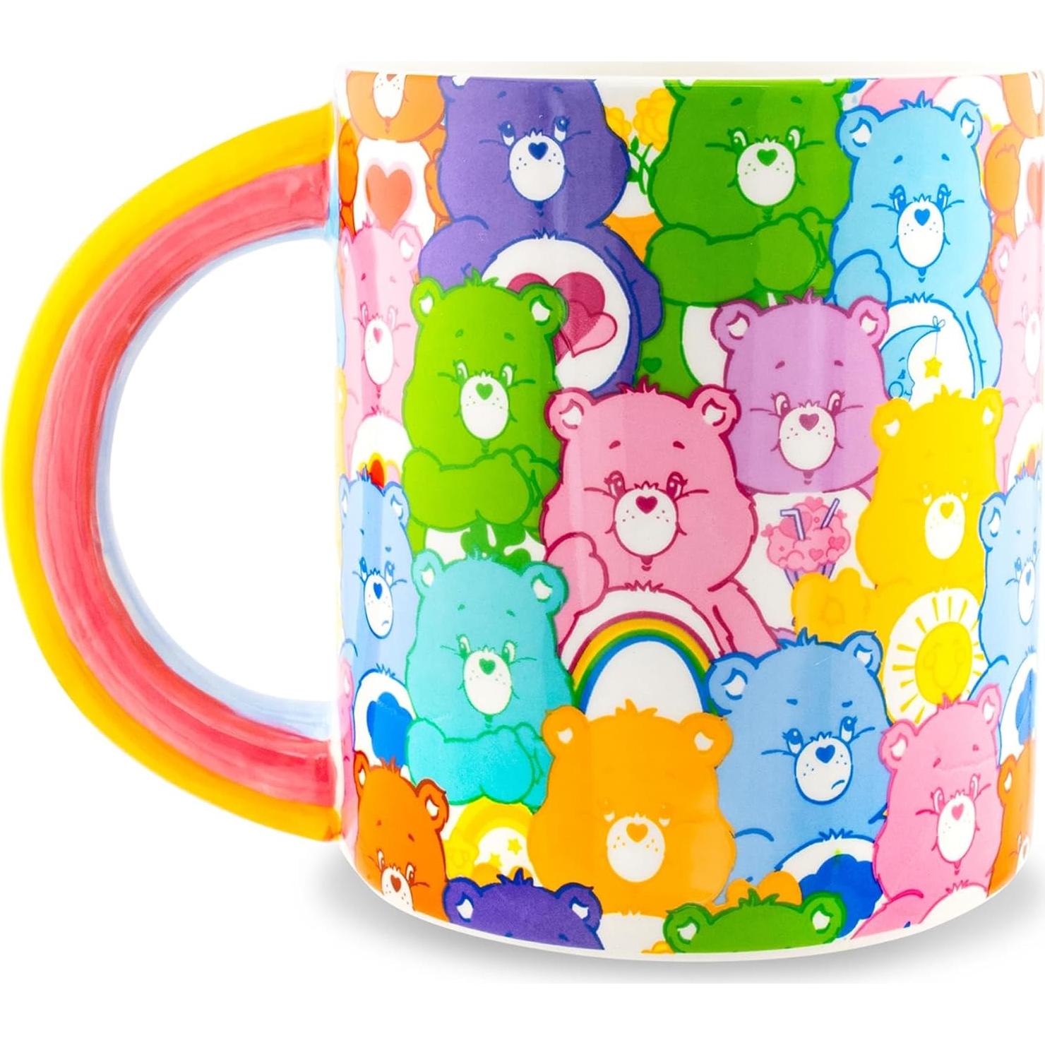 Taza de cerámica Care Bears Silver Buffalo 590ml arcoíris