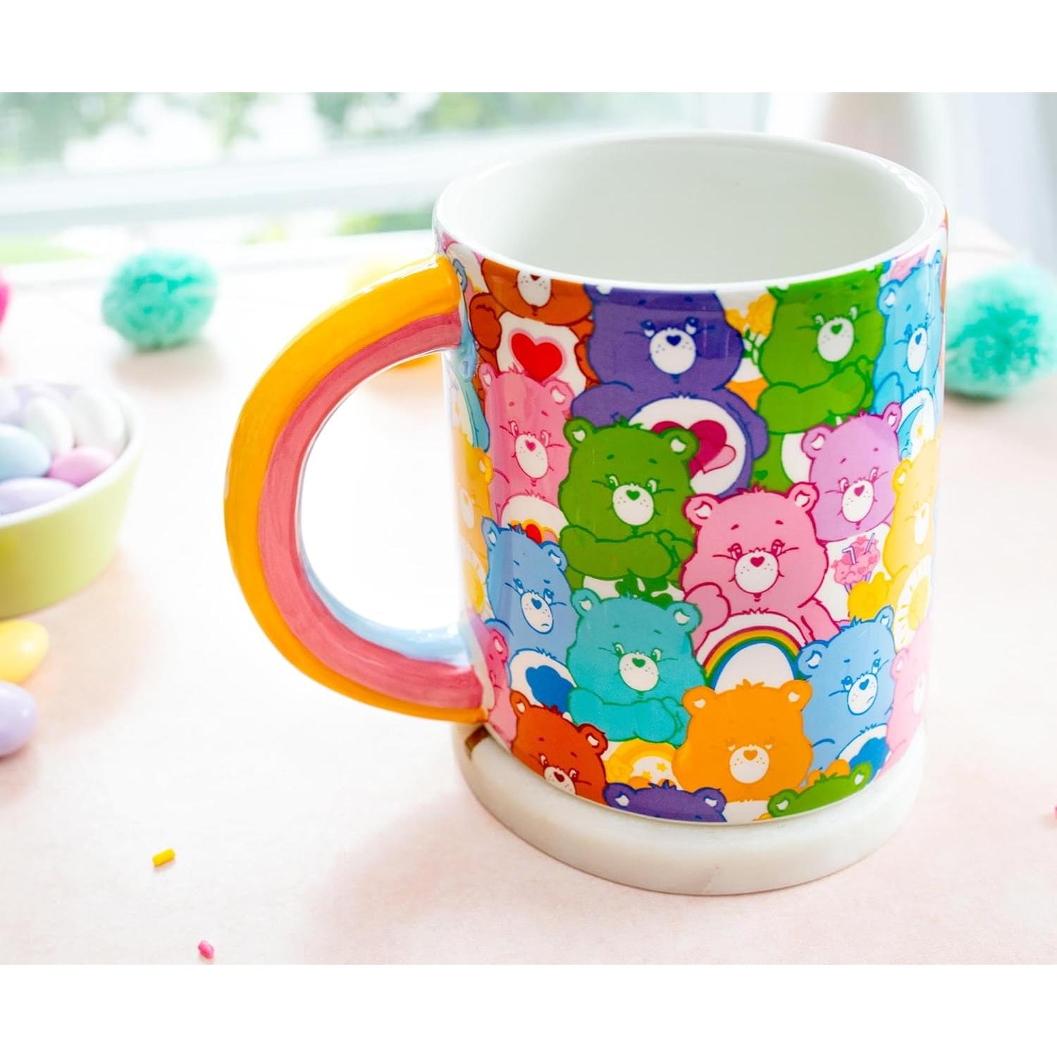 Taza de cerámica Care Bears Silver Buffalo 590ml arcoíris