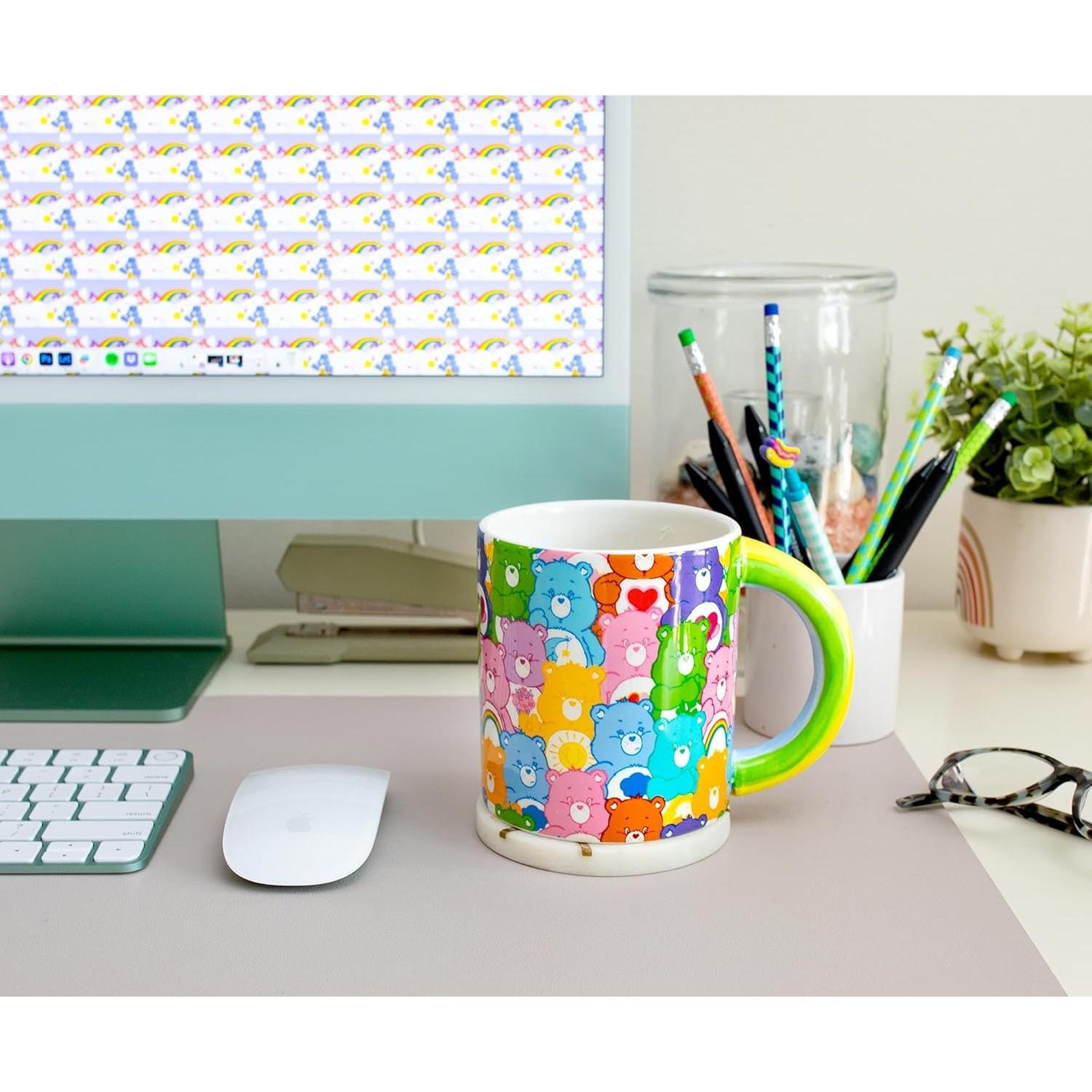 Taza de cerámica Care Bears Silver Buffalo 590ml arcoíris