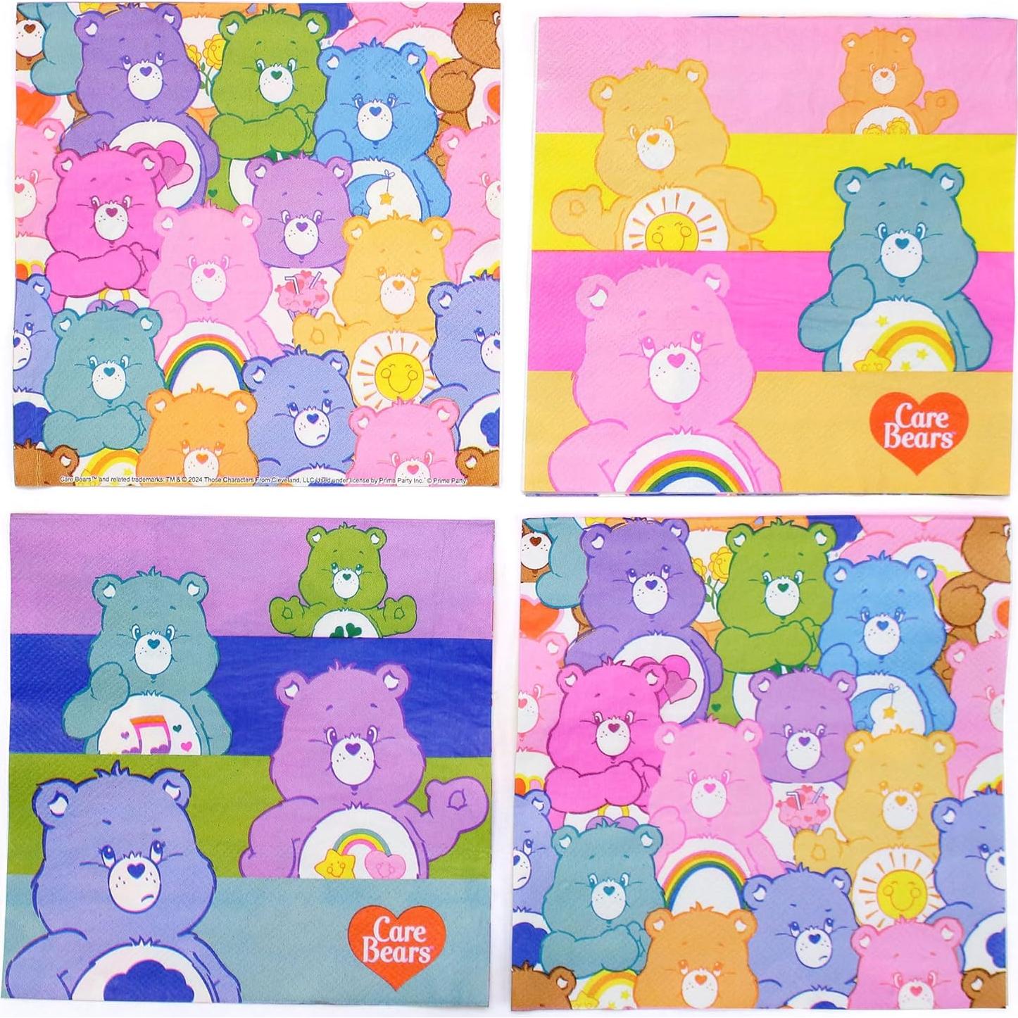 Servilletas de Almuerzo Care Bears - Paquete de 16 Coloridas 3 Capas