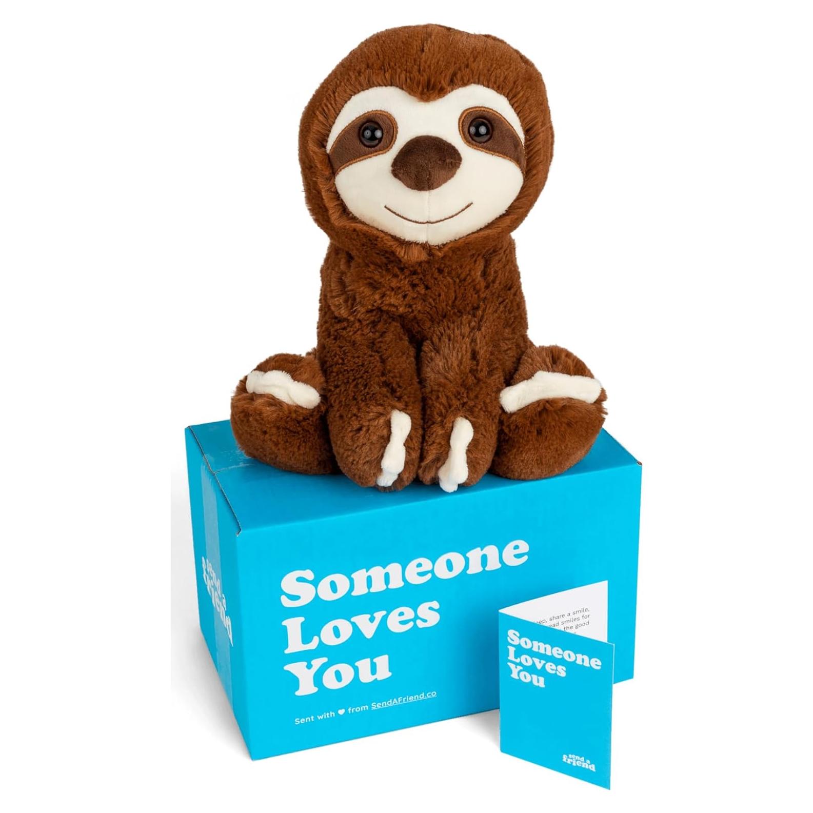 Paquete de Regalo Peluche Sam El Perezoso con Tarjeta