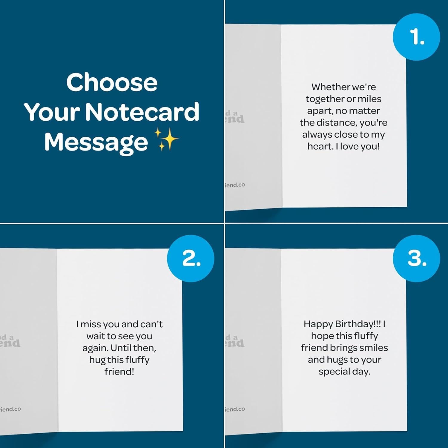 Paquete de Regalo Peluche Sam El Perezoso con Tarjeta