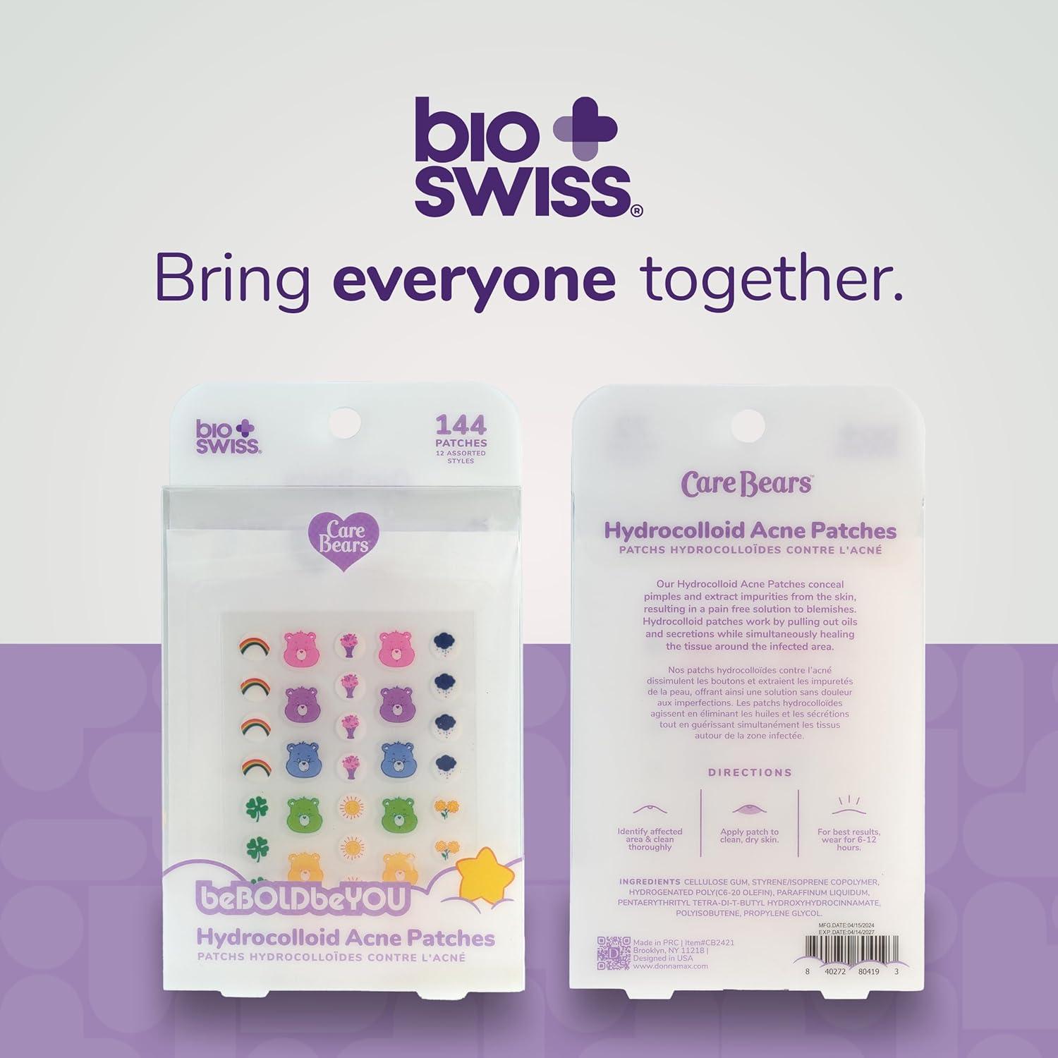 Parche para Acné BioSwiss Care Bears - 144 Unidades Hidrocoloides