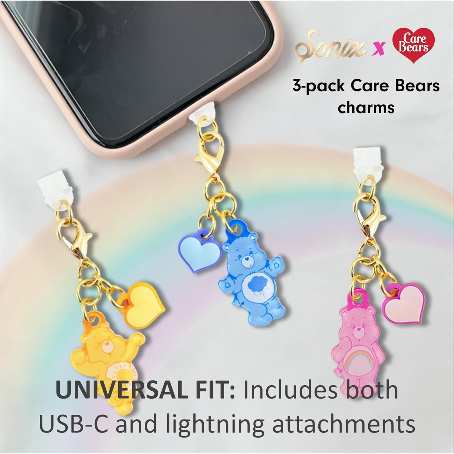 Tapones de Polvo Sonix - Carga USB-C y Lightning - Care Bears