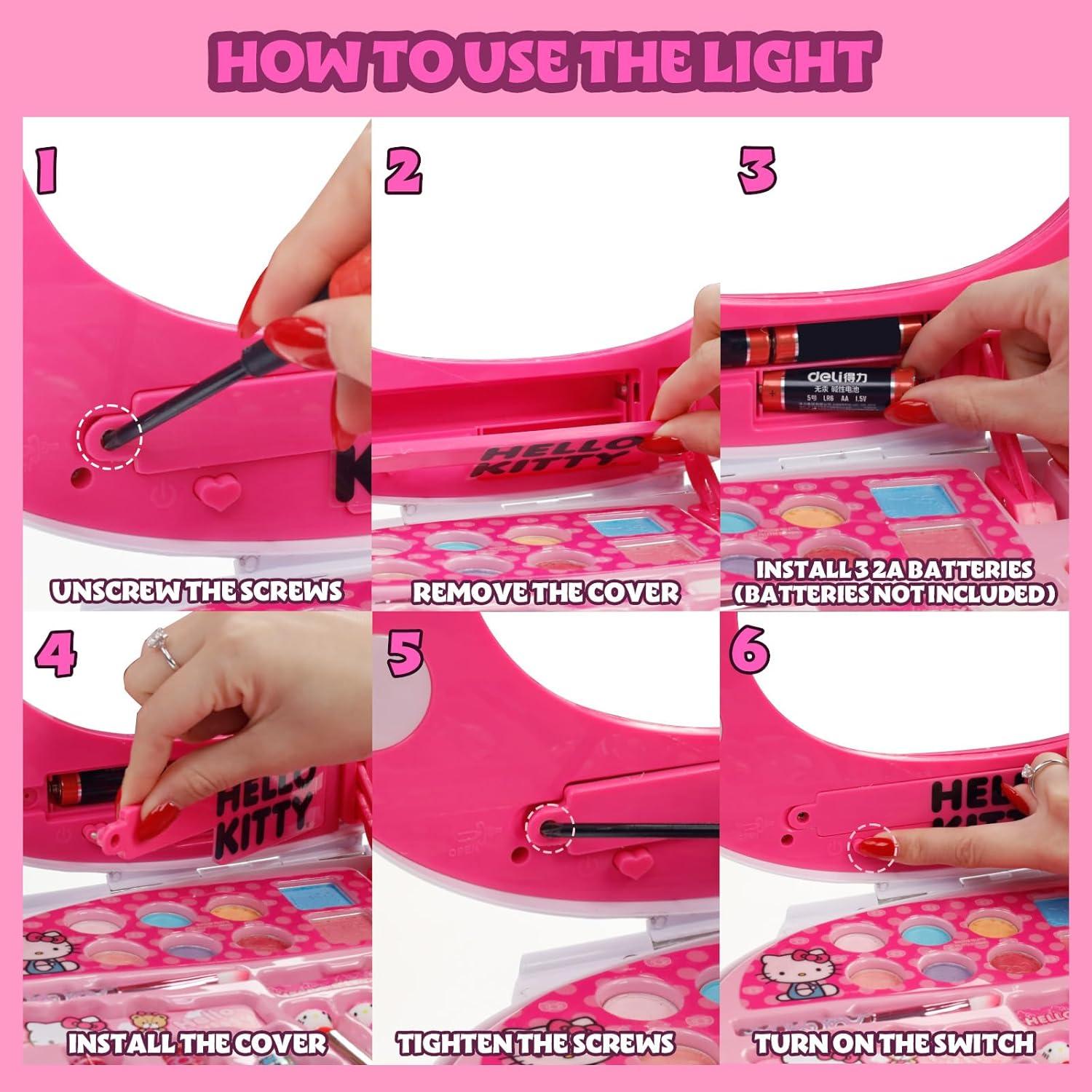 Juego de Maquillaje Iluminado Hello Kitty Townley Girl 3+