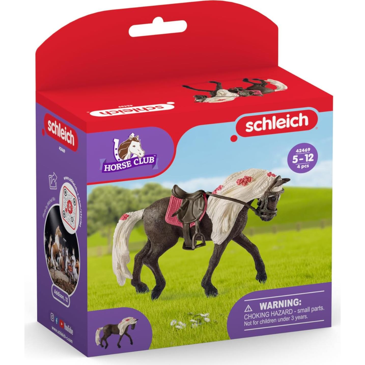 Set de Juego Caballo de Montaña Rocosa Schleich 3 Piezas