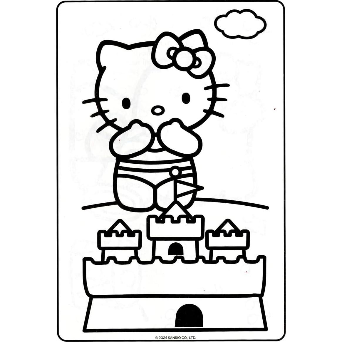 Libro de Colorear Hello Kitty + Set de Stickers 295 pcs