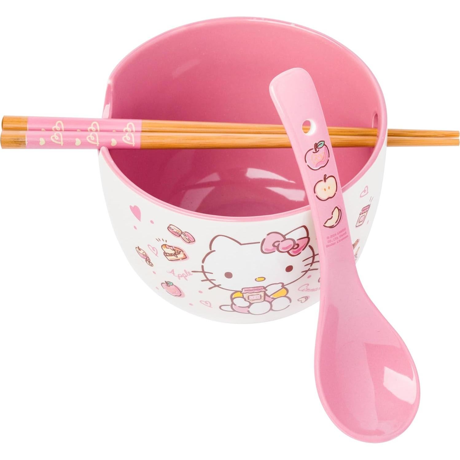 Tazón Cerámica Ramen Hello Kitty 20 oz Manzana y Canela