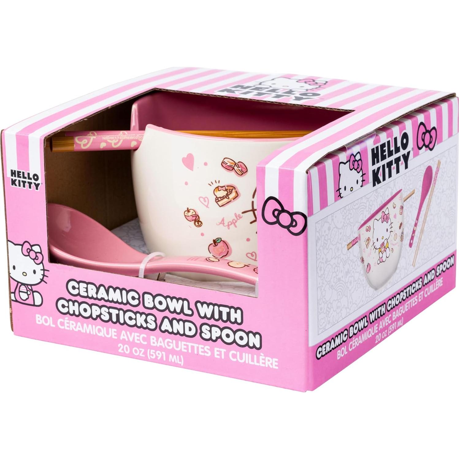 Tazón Cerámica Ramen Hello Kitty 20 oz Manzana y Canela