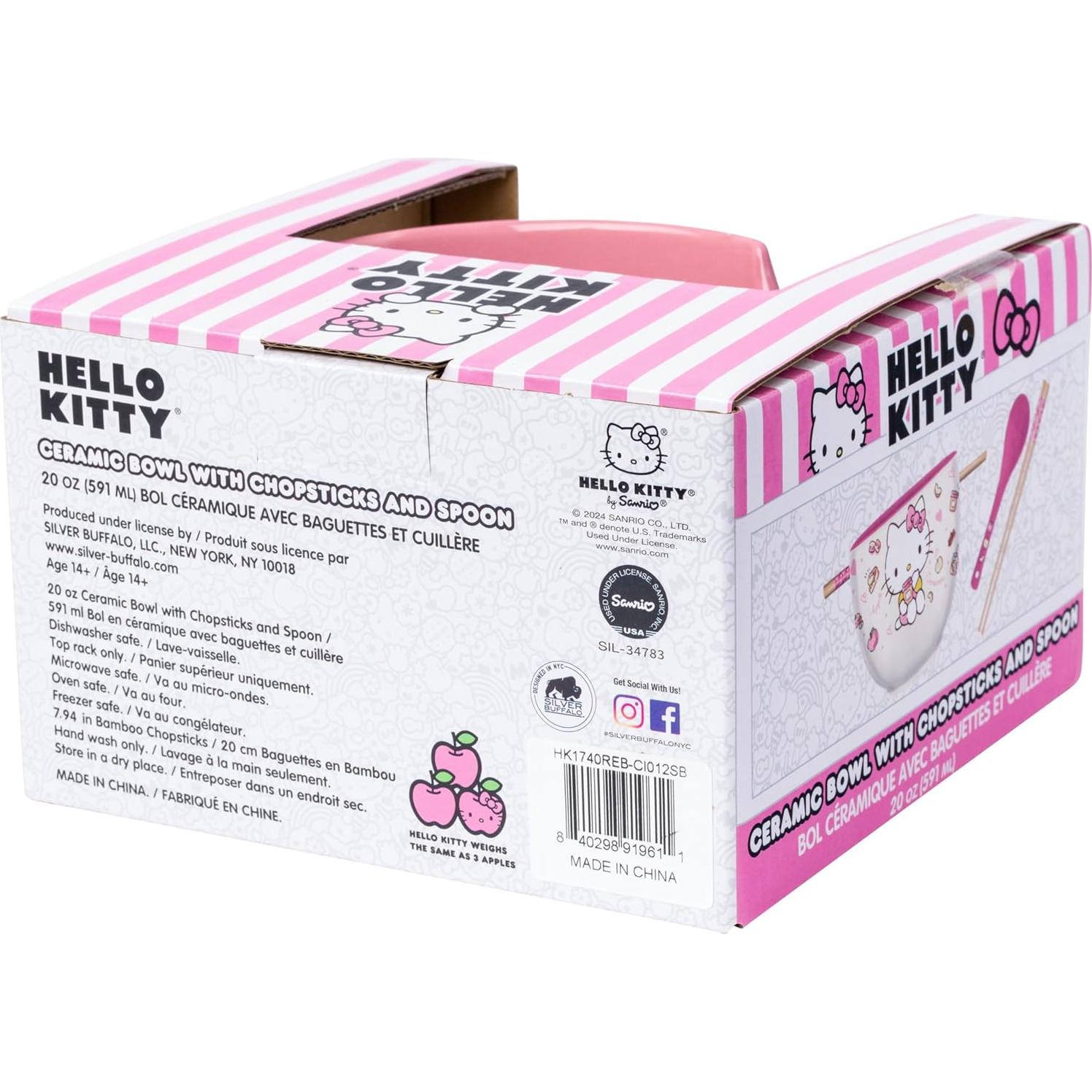 Tazón Cerámica Ramen Hello Kitty 20 oz Manzana y Canela