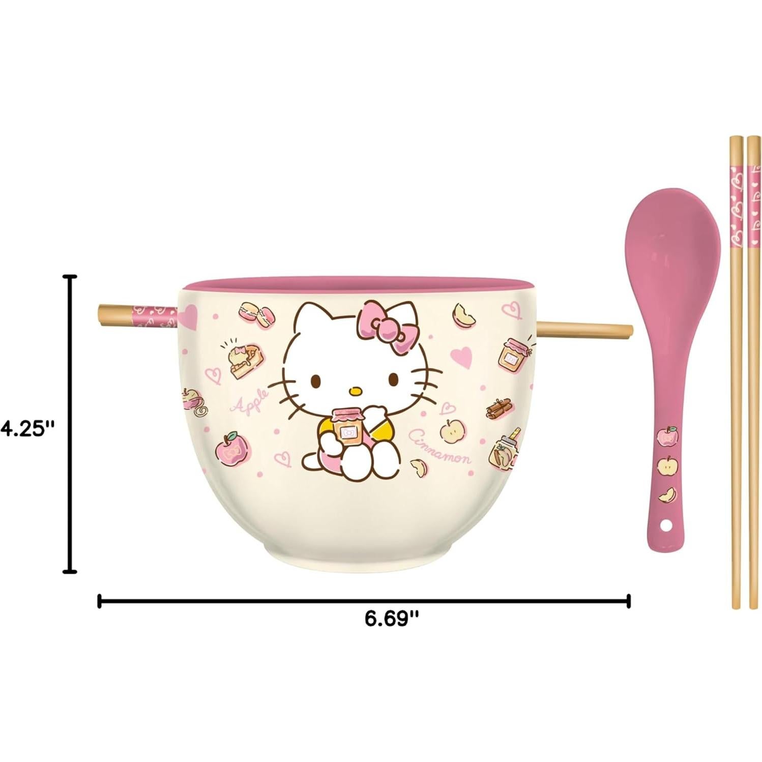 Tazón Cerámica Ramen Hello Kitty 20 oz Manzana y Canela