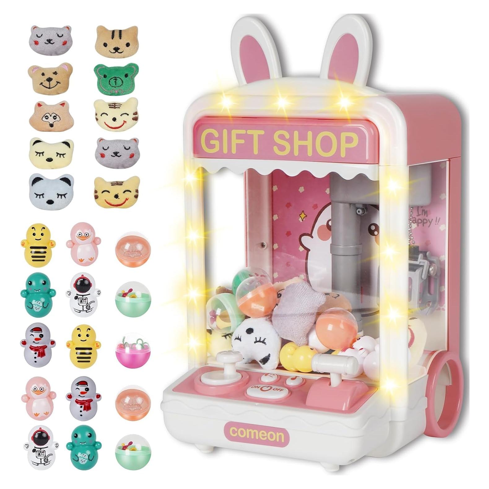 Mini Máquina de Garra TOYMNI con 10 Juguetes y Luces