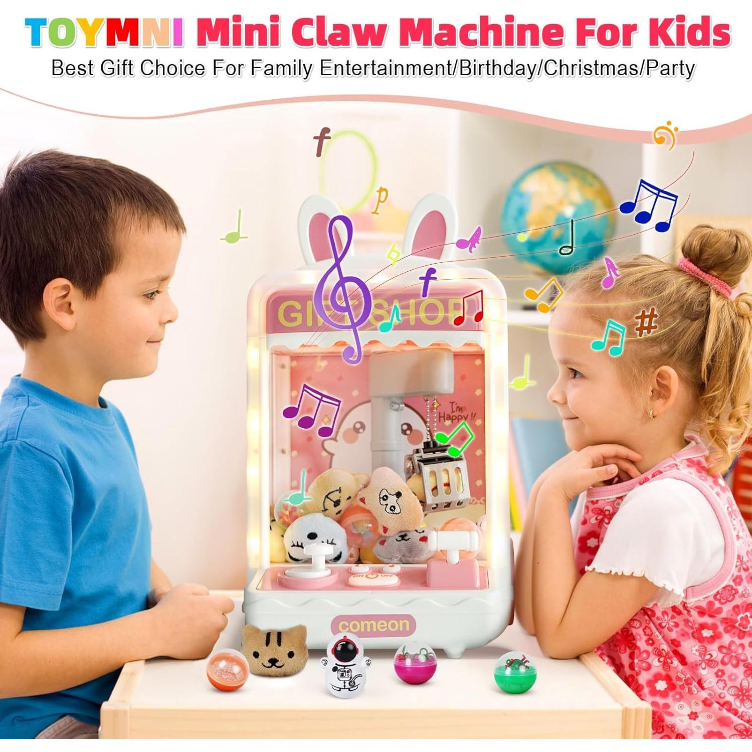 Mini Máquina de Garra TOYMNI con 10 Juguetes y Luces