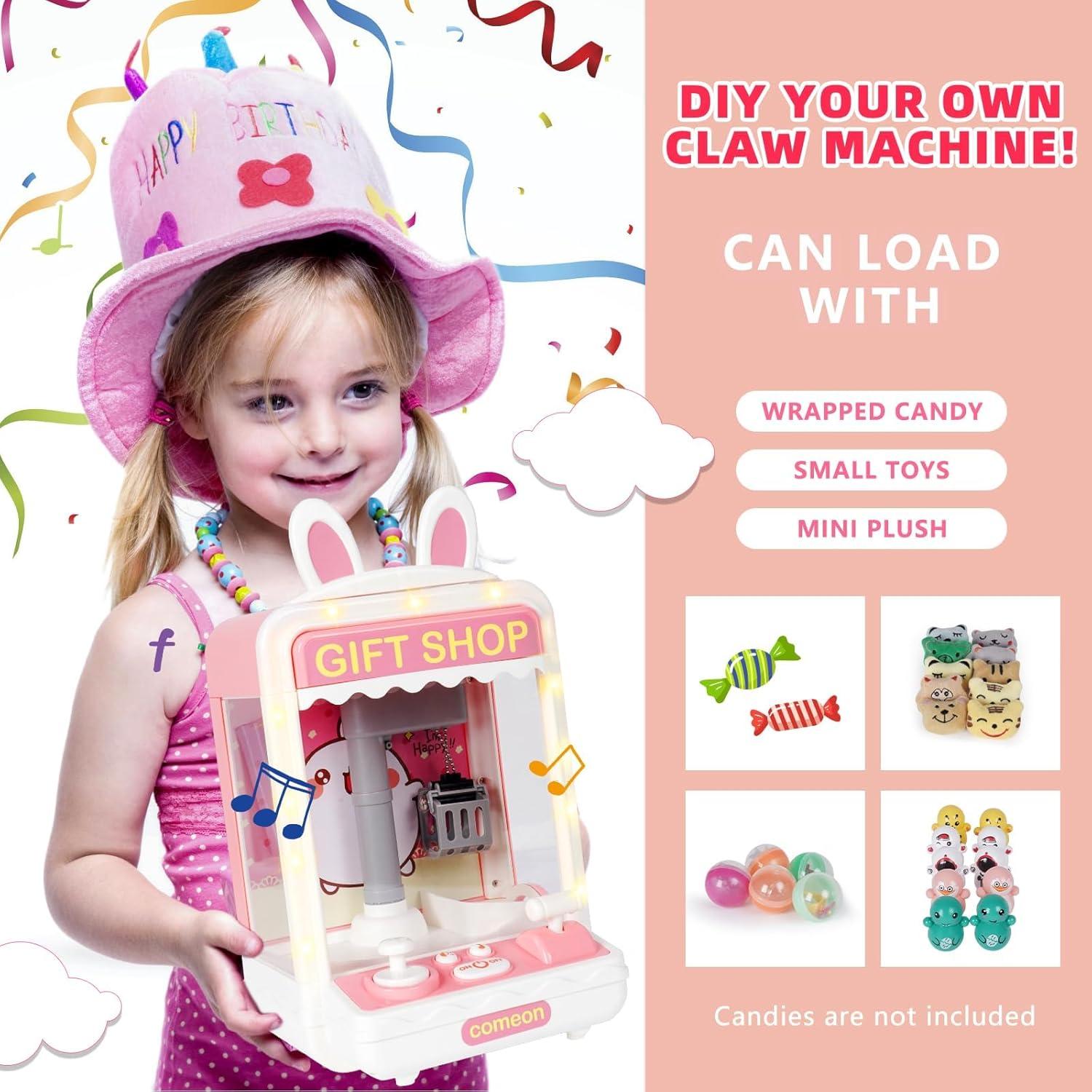 Mini Máquina de Garra TOYMNI con 10 Juguetes y Luces