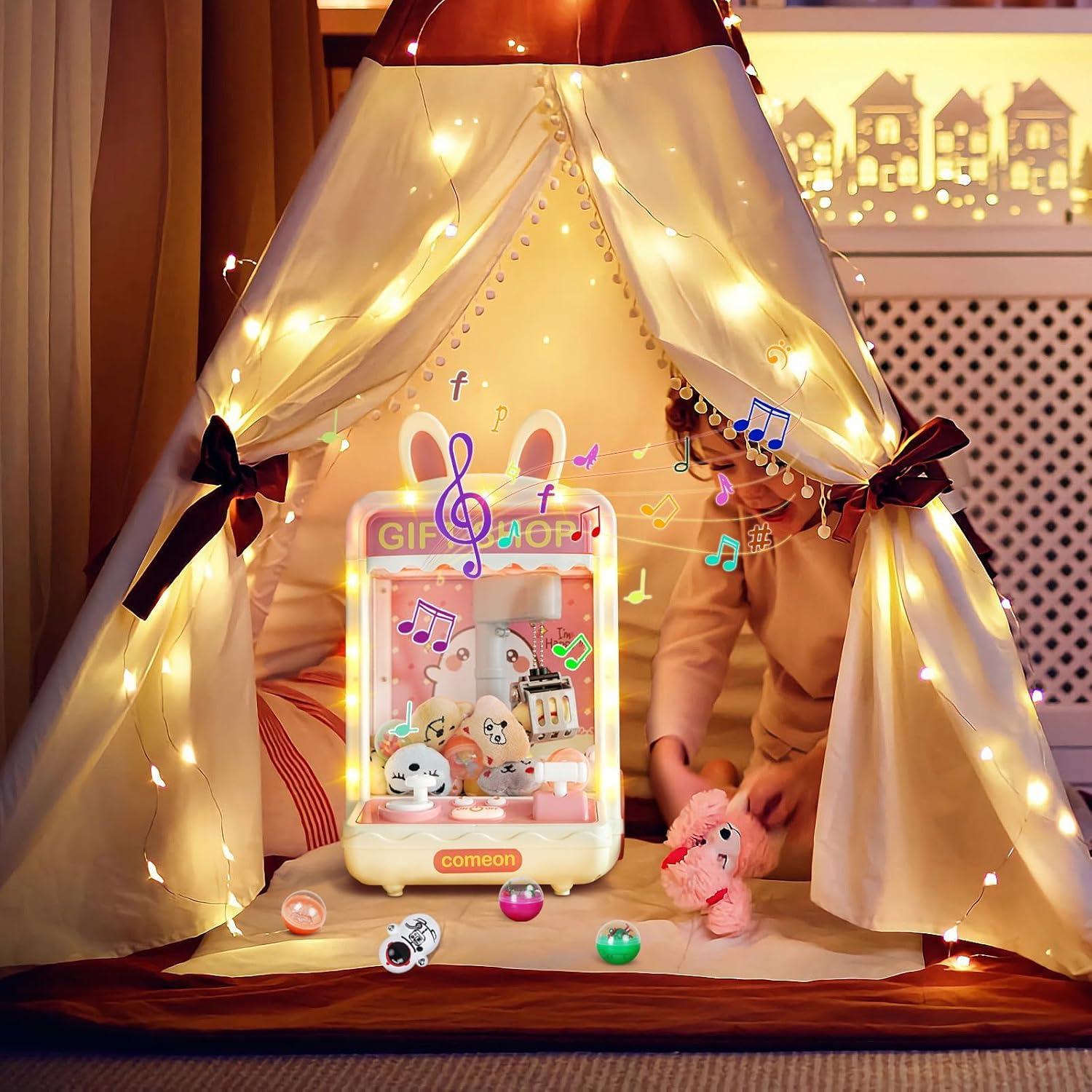 Mini Máquina de Garra TOYMNI con 10 Juguetes y Luces