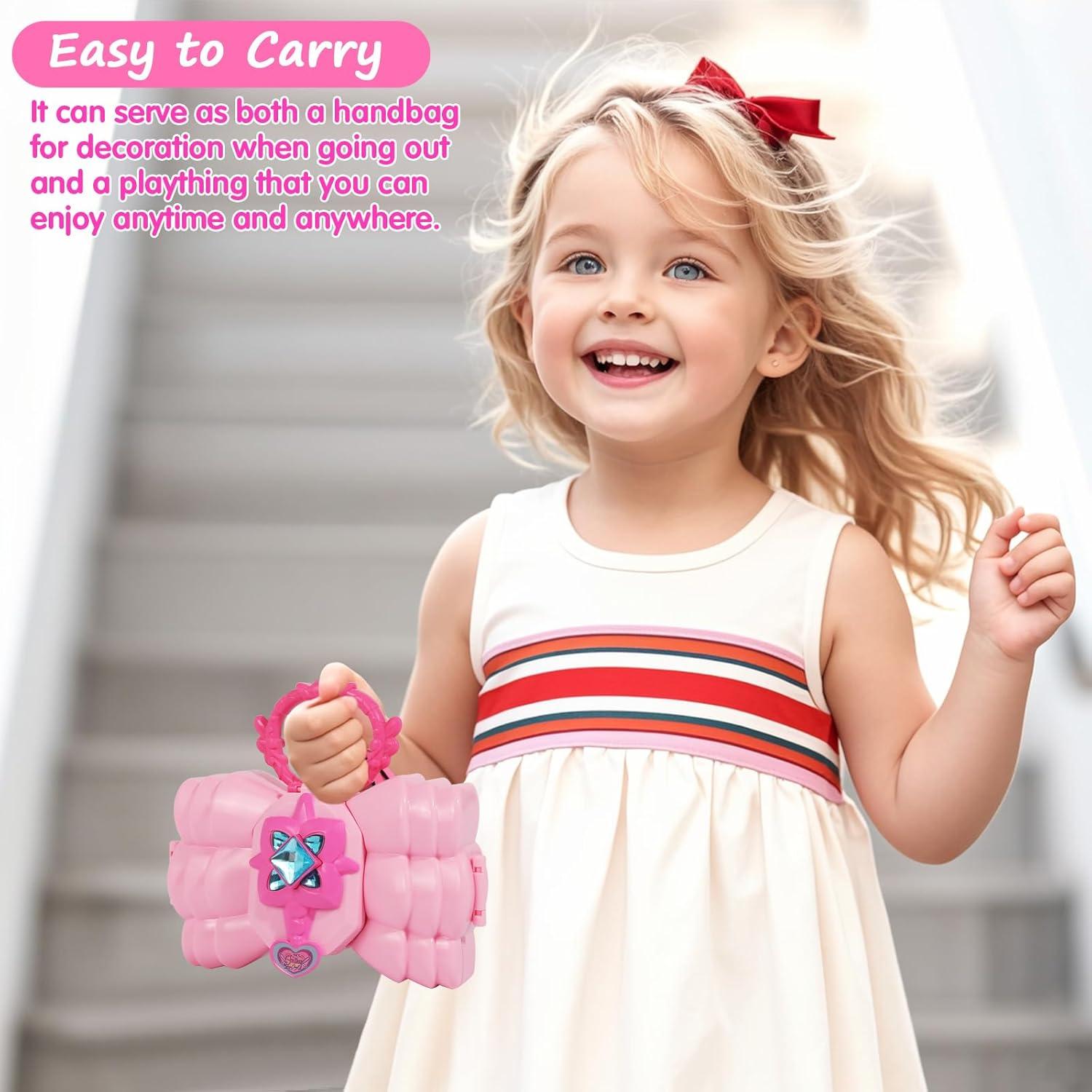 Kit de Maquillaje Infantil Topsolid Rosa Lavable 15x15 cm