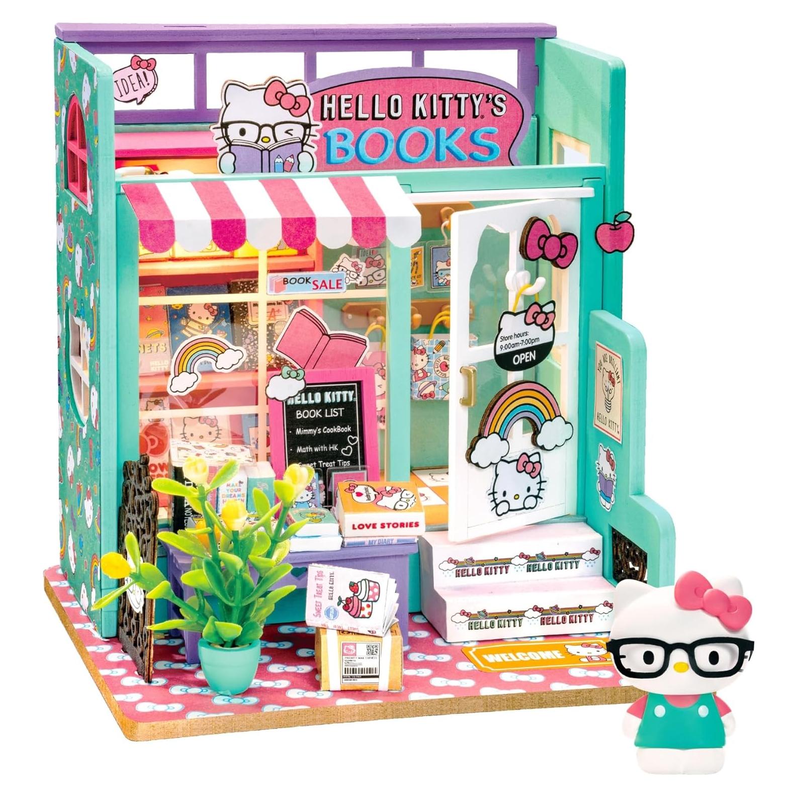 Kit de Mini Librería DIY Hello Kitty - Manos Craft 12.6x10.4x13.2cm