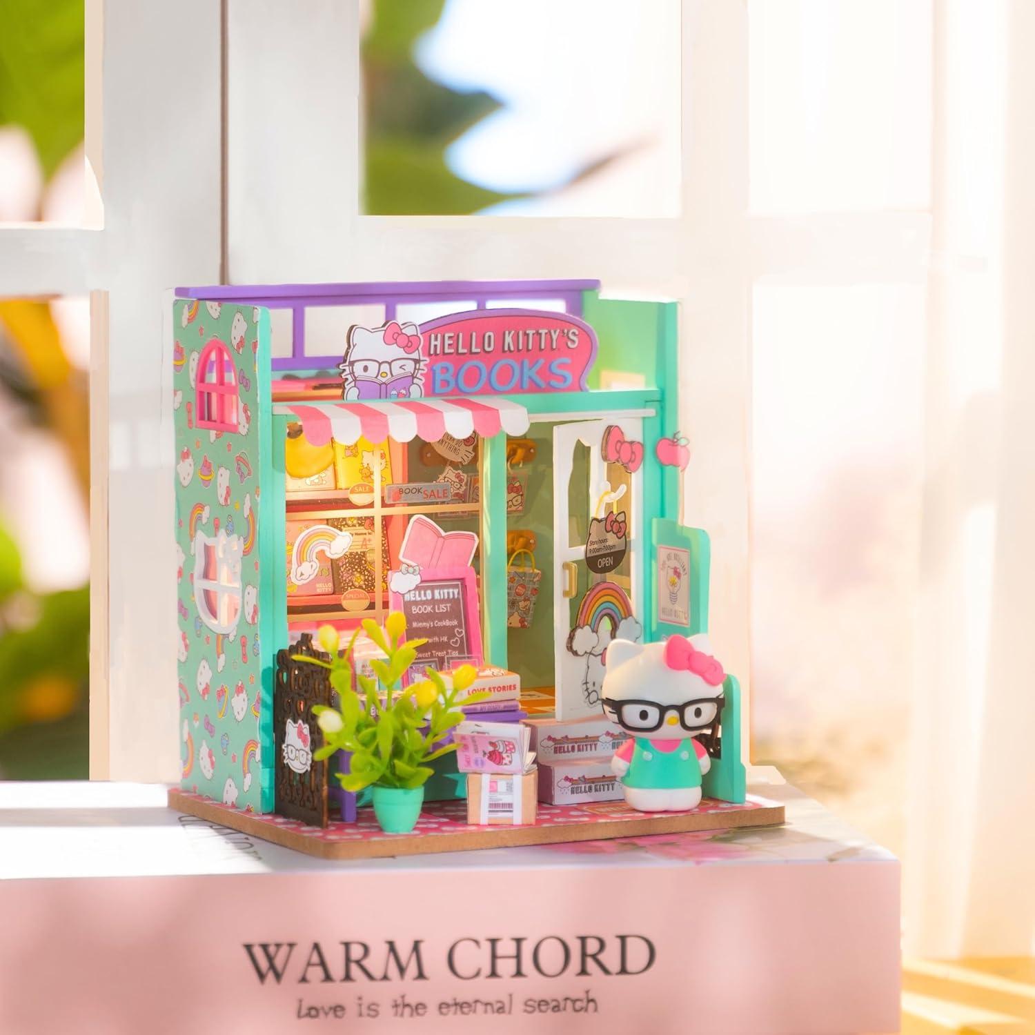 Kit de Mini Librería DIY Hello Kitty - Manos Craft 12.6x10.4x13.2cm