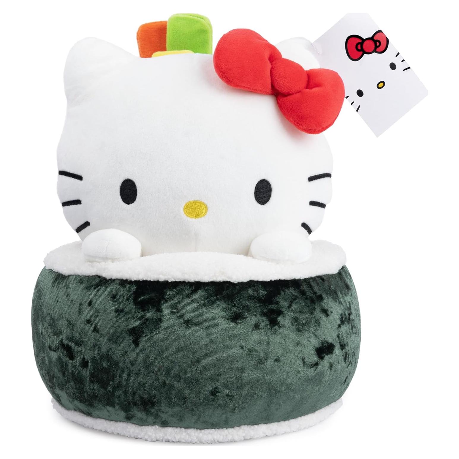 Peluche Sushi Hello Kitty GUND 25.4 cm Verde/Blanco
