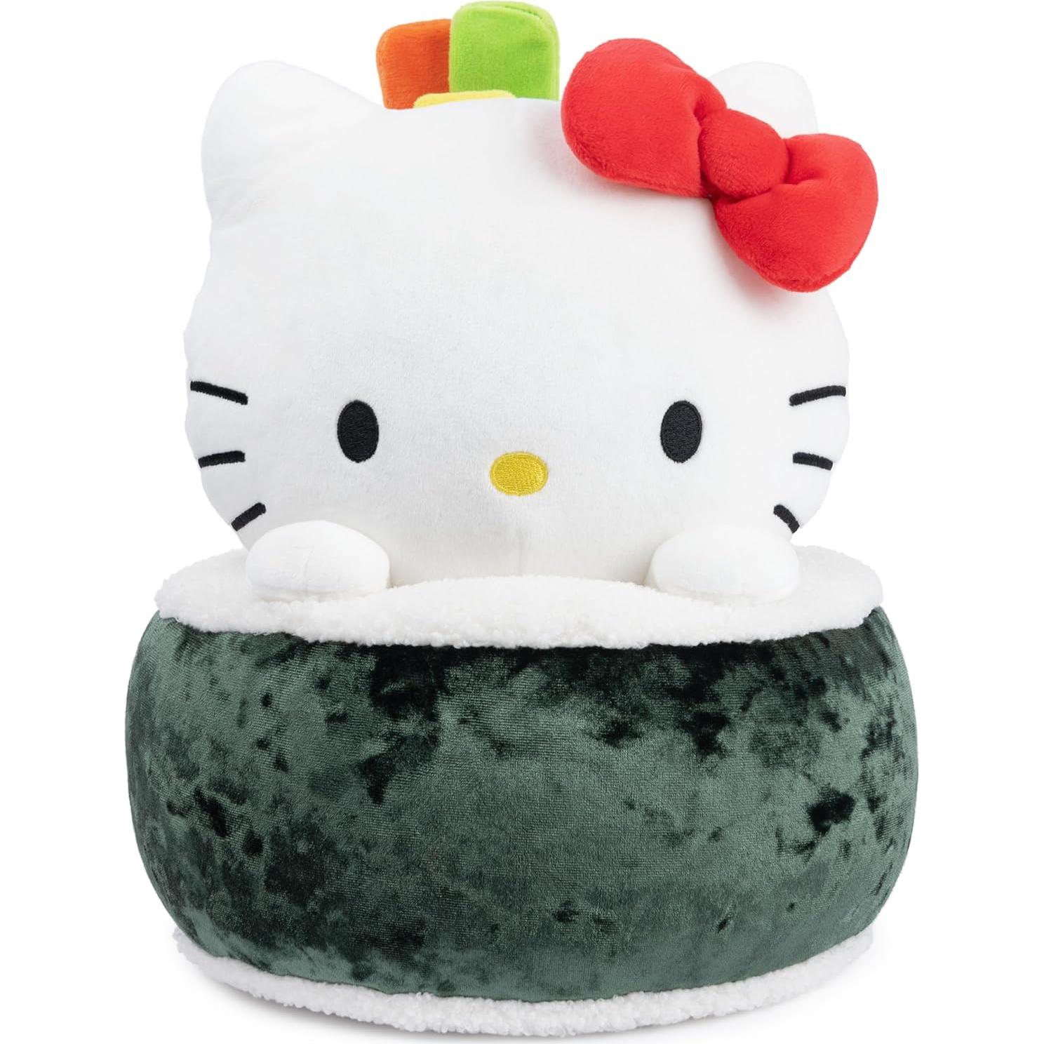 Peluche Sushi Hello Kitty GUND 25.4 cm Verde/Blanco