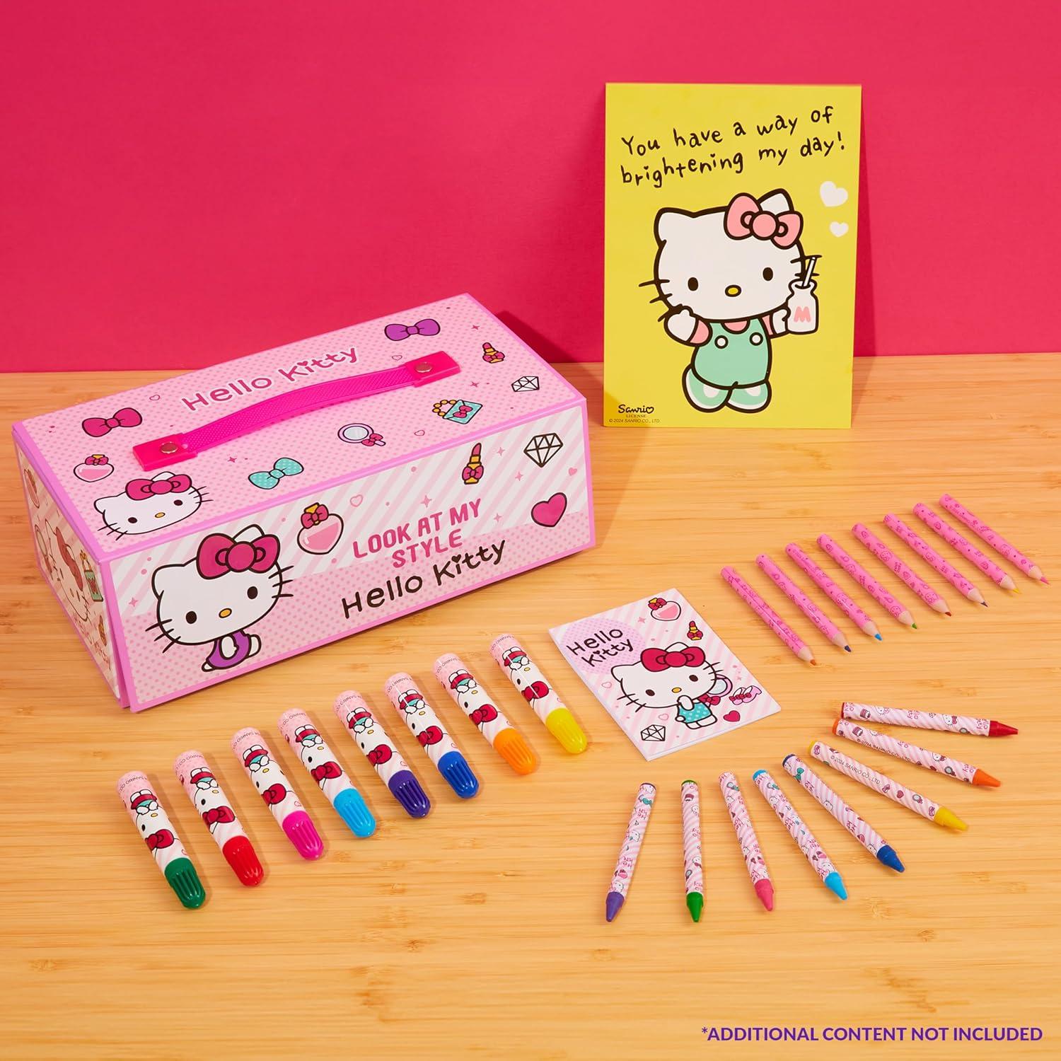 Kit de Dibujo Hello Kitty para Niños - Suministros de Arte Rosa