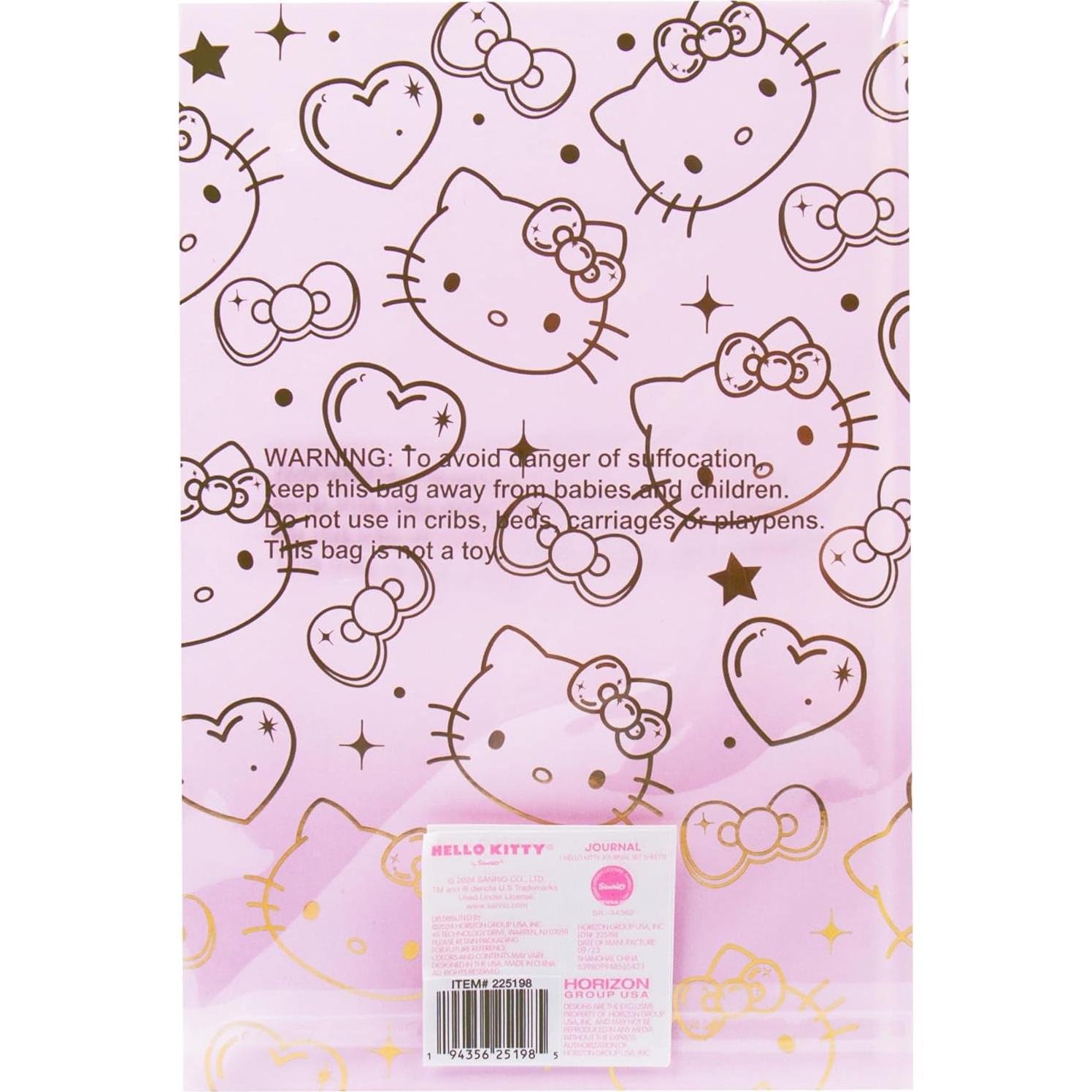 Diario Hello Kitty Rosa y Oro 87 Páginas Horizon Group