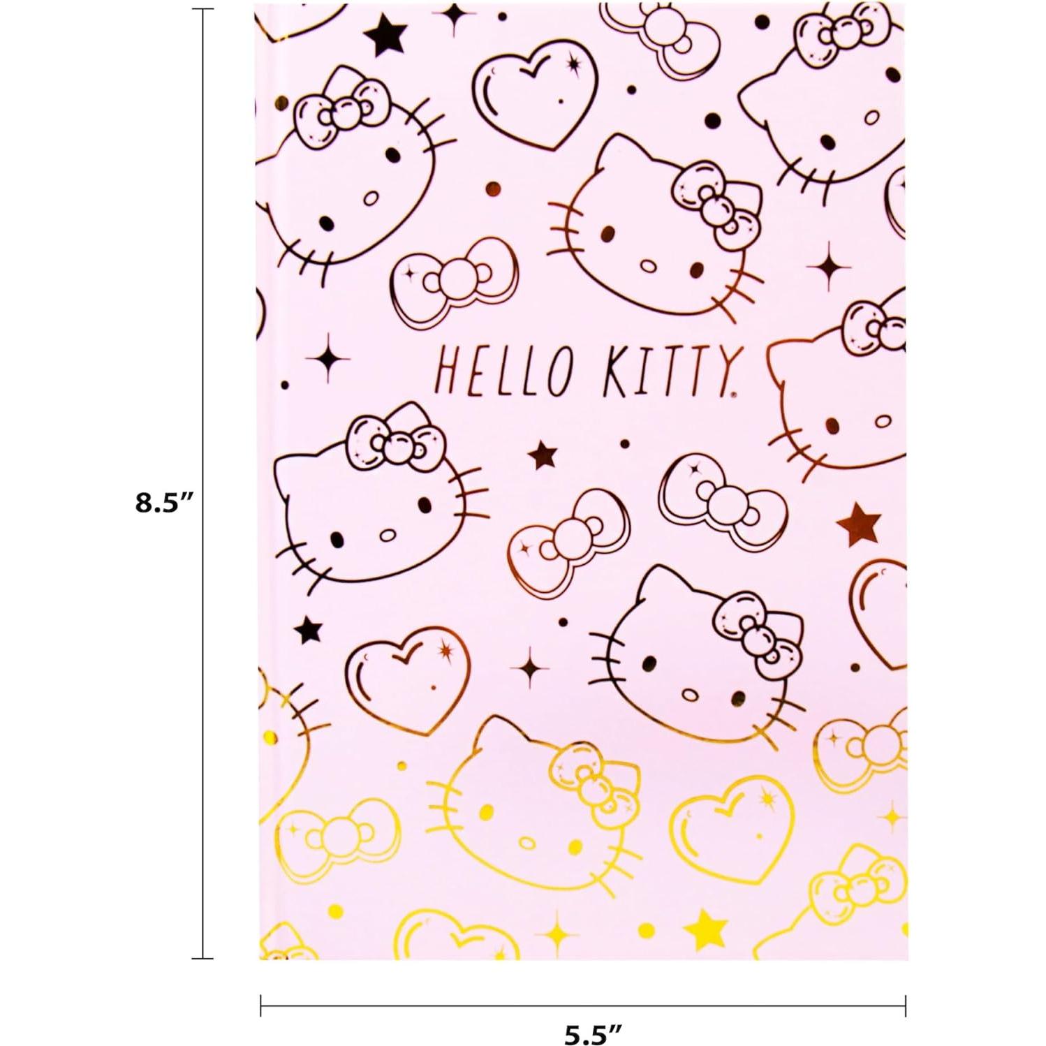 Diario Hello Kitty Rosa y Oro 87 Páginas Horizon Group